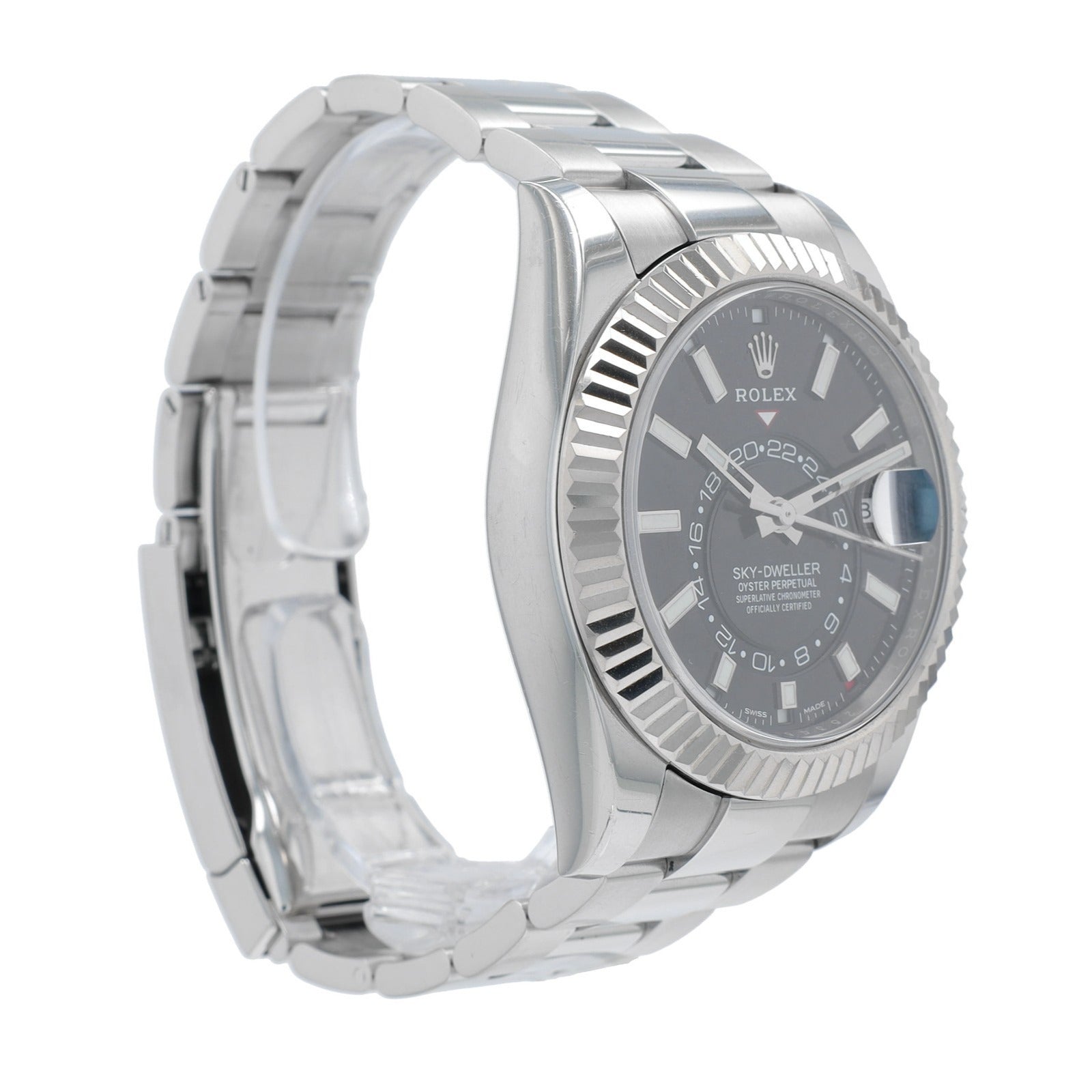 Rolex Mens Watch Sky-Dweller 326934 42mm Black Dial Oyster Watch - Luxuriant Concierge