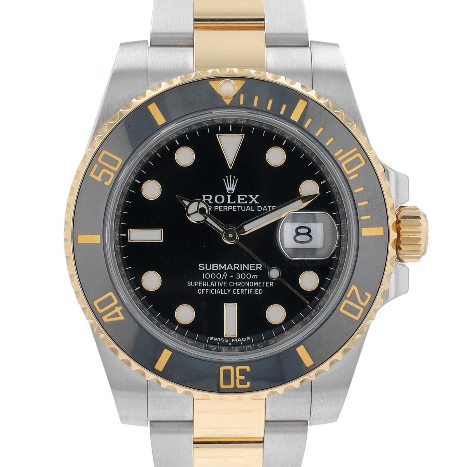 Rolex Submariner 116613LN Black Dial Bezel Two-Tone Oyster 40mm Men's Watch - Luxuriant Concierge
