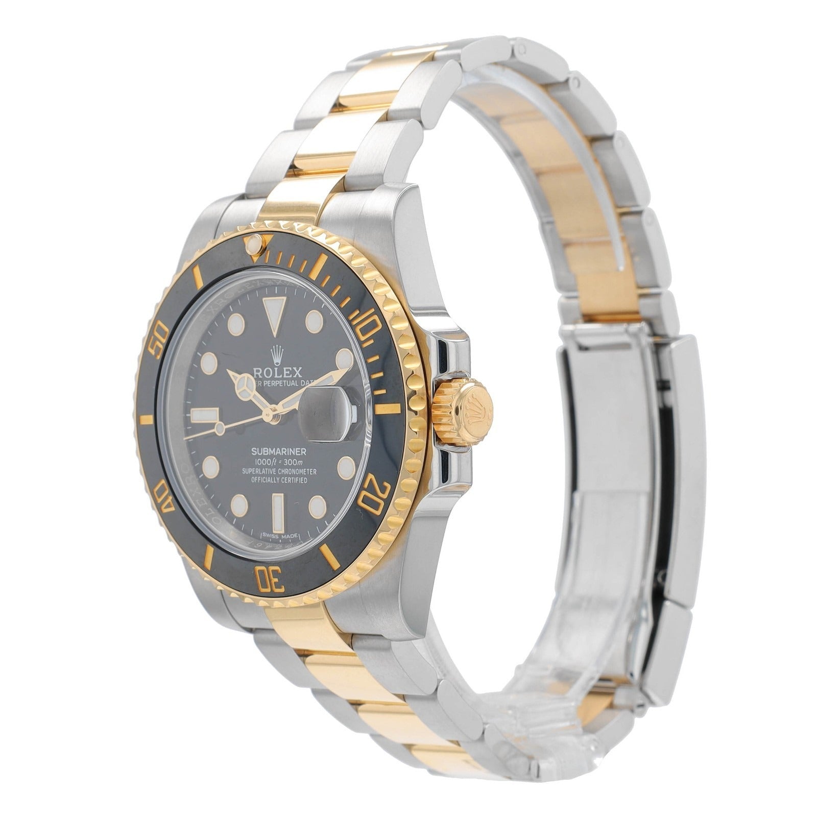 Rolex Submariner 116613LN Black Dial Bezel Two-Tone Oyster 40mm Men's Watch - Luxuriant Concierge