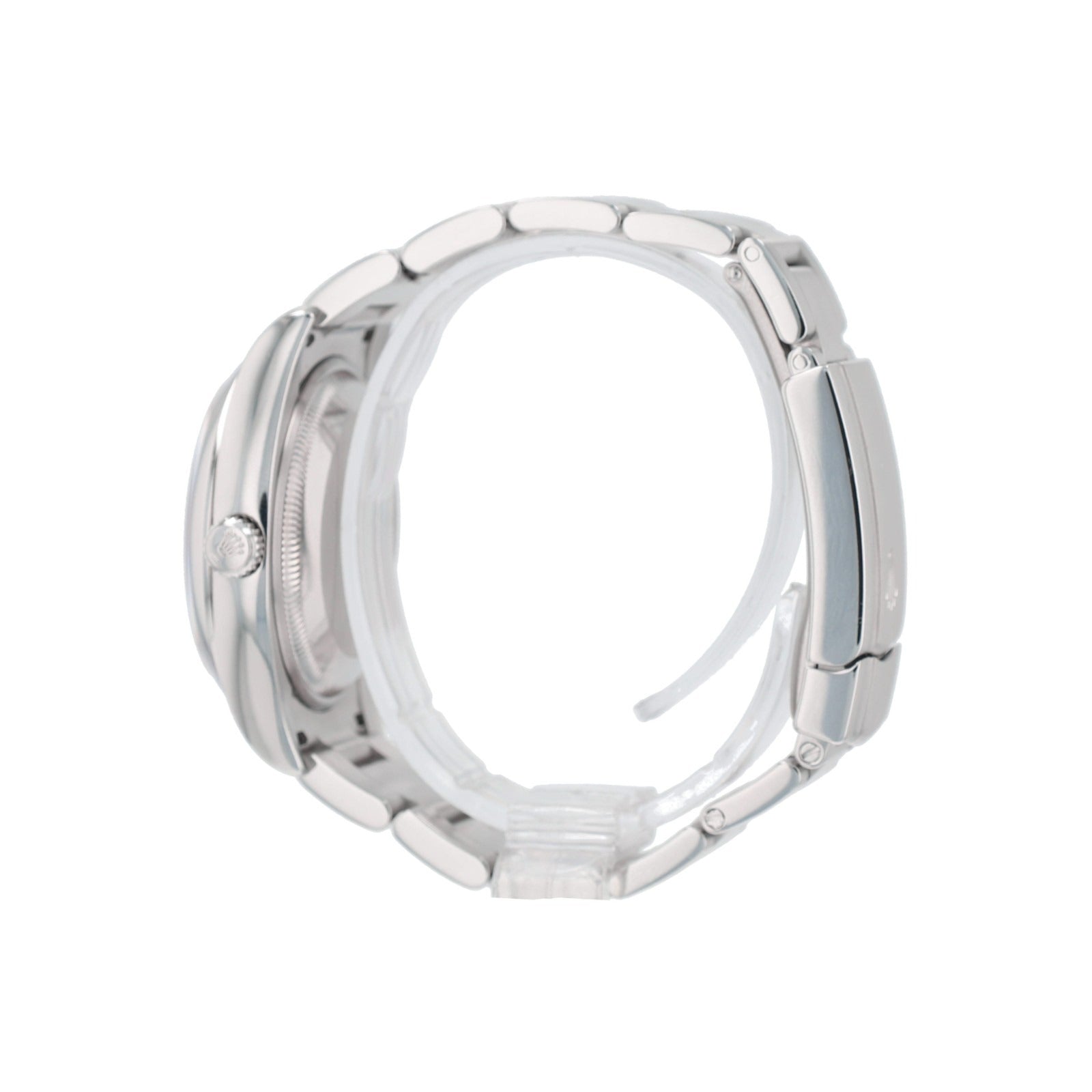 ROLEX Air-King 114200 Silver Index Arabic Dial Smooth Bezel Oyster Band Watch - Luxuriant Concierge