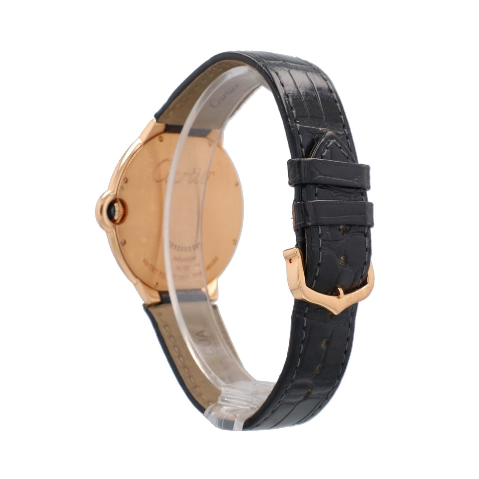 Cartier Ballon Blue W6920089 18K Solid Rose Gold Roman Dial Unisex 40mm Watch - Luxuriant Concierge