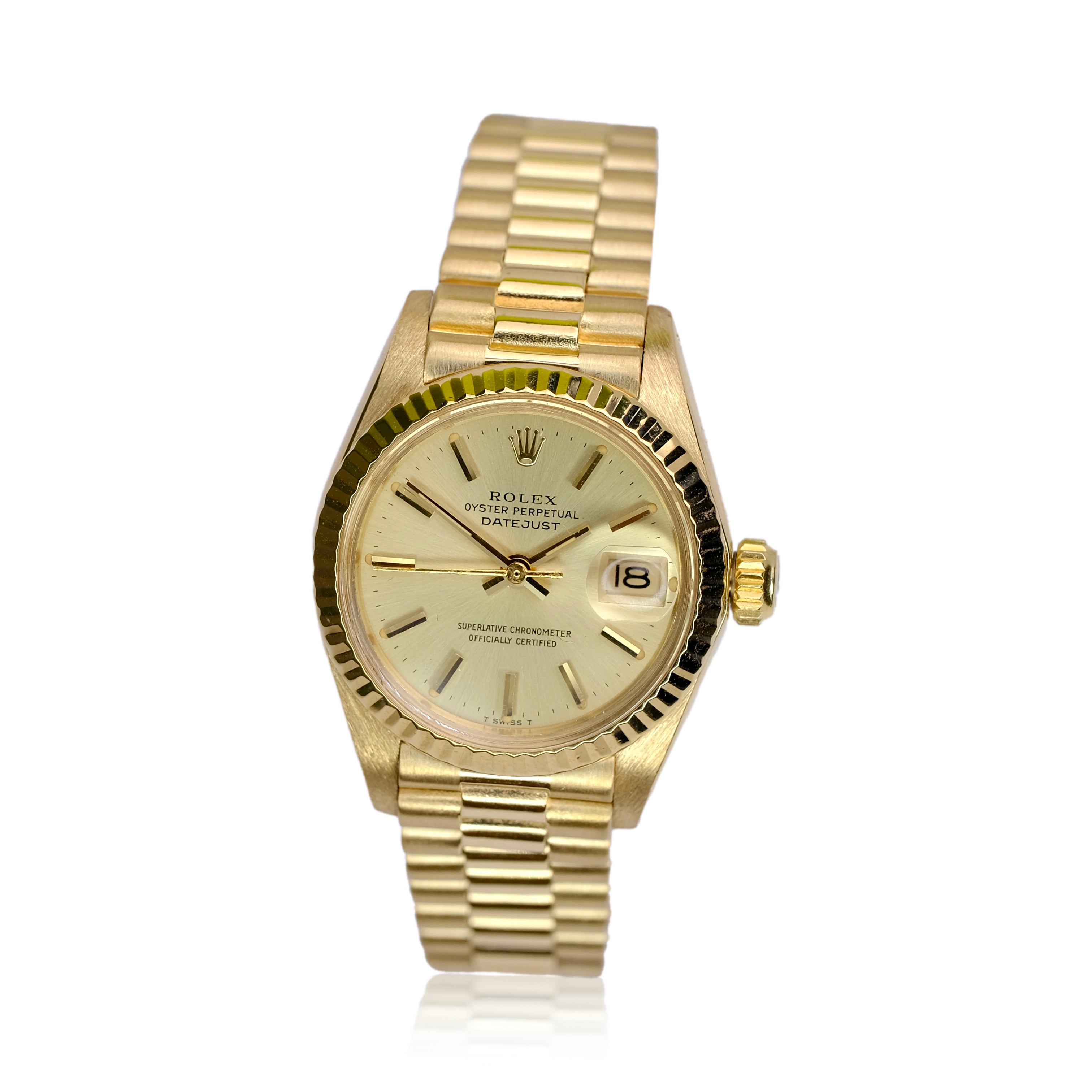 Rolex Datejust Champagne Index President Band 6917 - Luxuriant Concierge