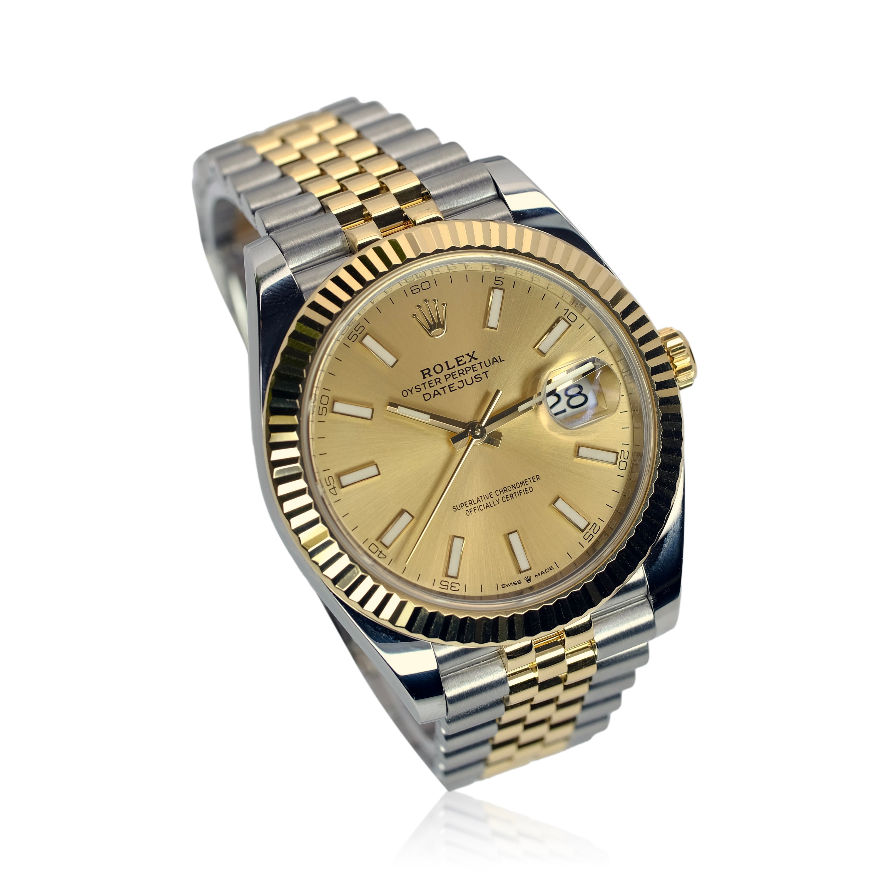 Rolex Datejust II Champagne Index Dial Jubilee Band YR-2019 126333 Box&Cert - Luxuriant Concierge