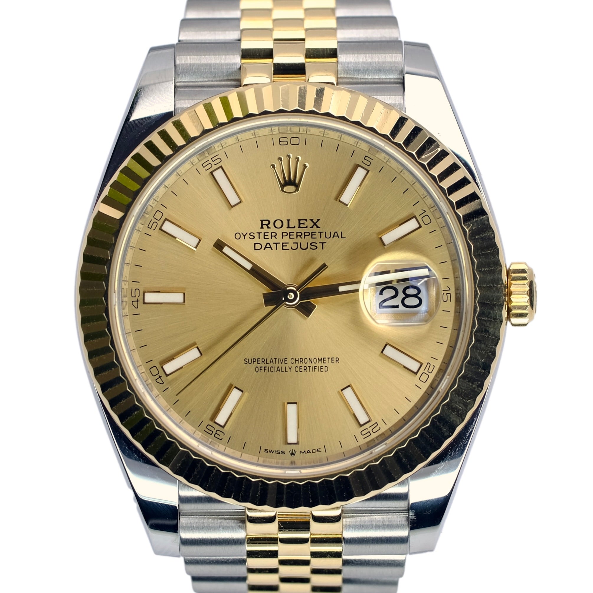 Rolex Datejust II Champagne Index Dial Jubilee Band YR-2019 126333 Box&Cert - Luxuriant Concierge