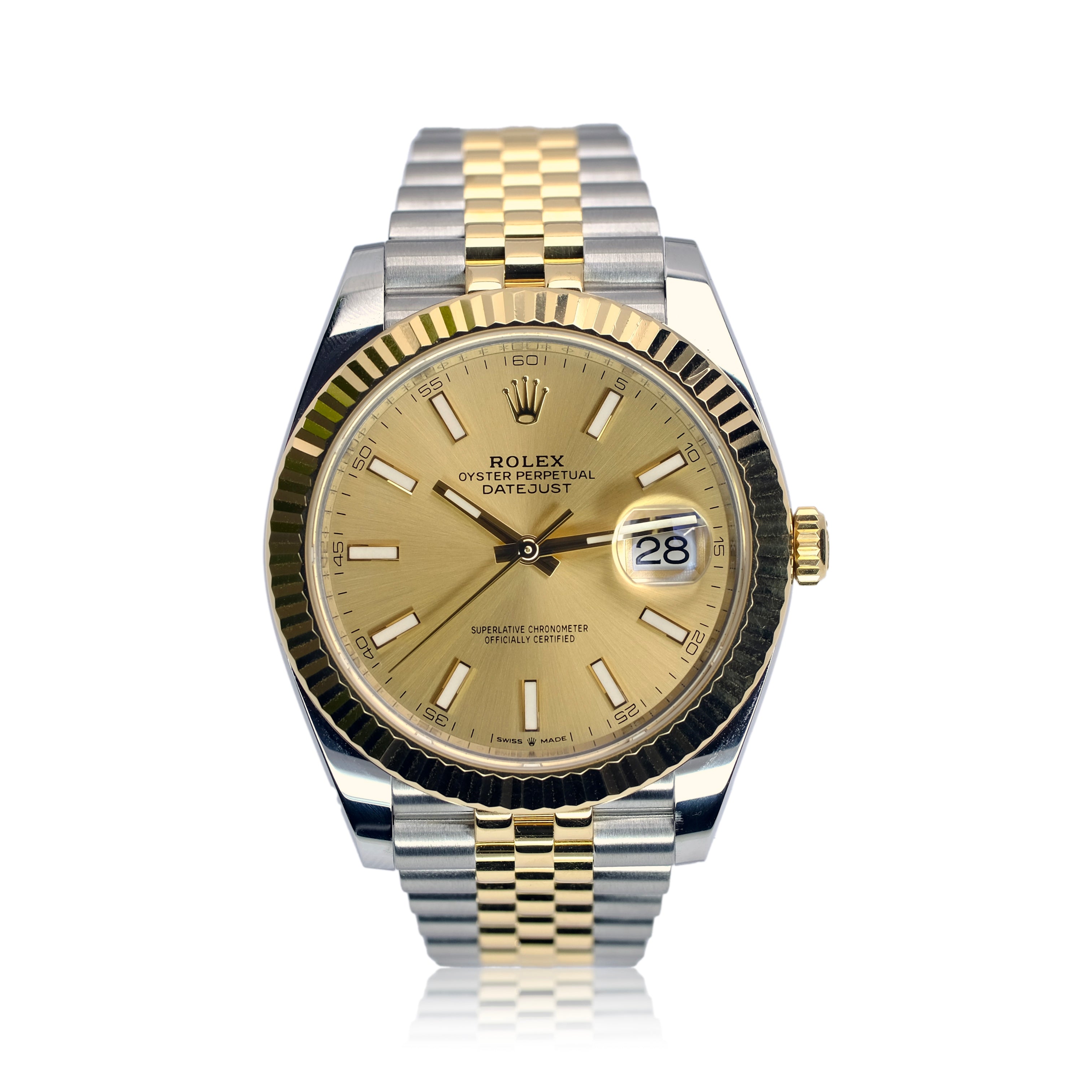 Rolex Datejust II Champagne Index Dial Jubilee Band YR-2019 126333 Box&Cert - Luxuriant Concierge