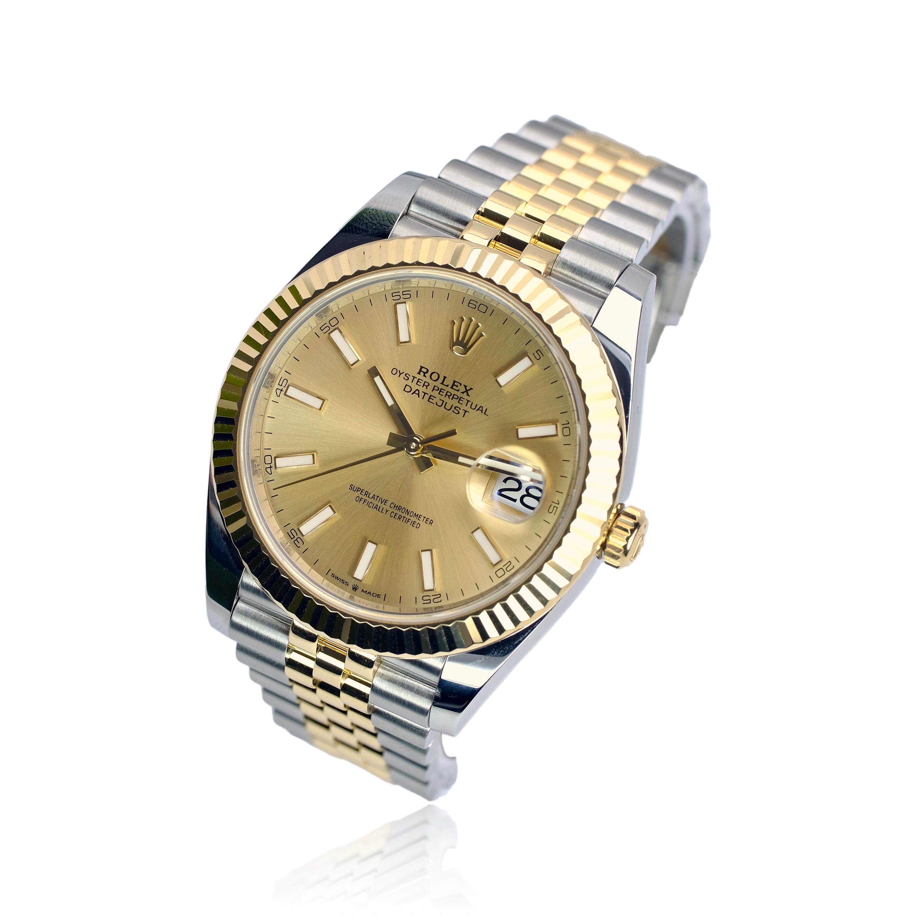 Rolex Datejust II Champagne Index Dial Jubilee Band YR-2019 126333 Box&Cert - Luxuriant Concierge