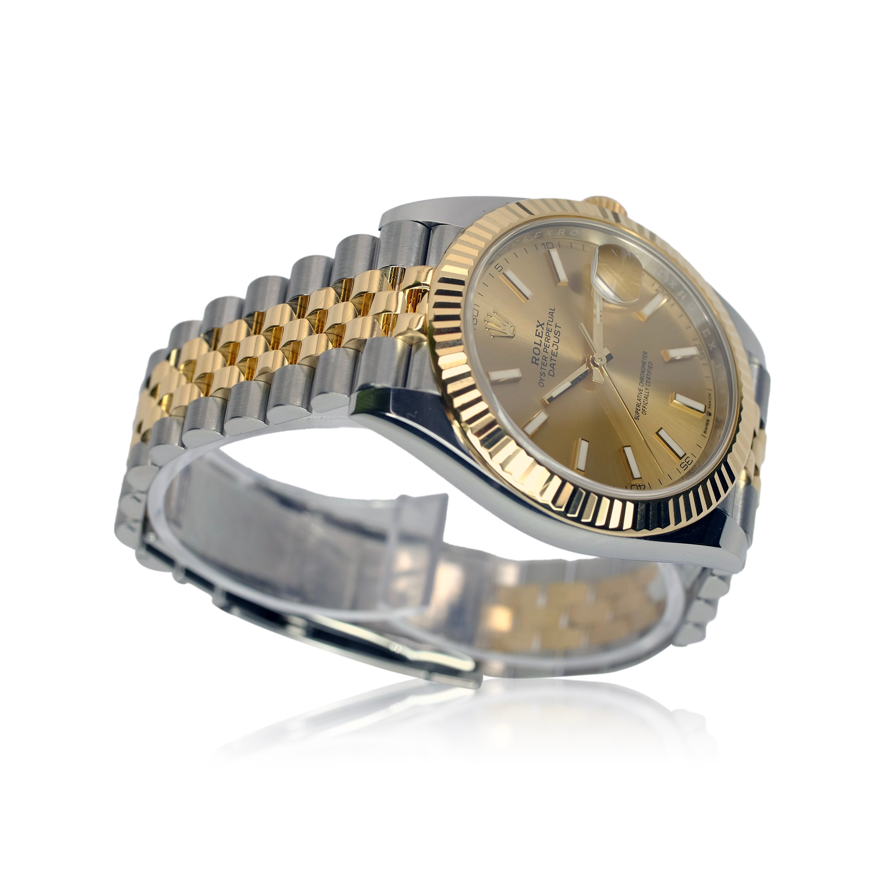 Rolex Datejust II Champagne Index Dial Jubilee Band YR-2019 126333 Box&Cert - Luxuriant Concierge