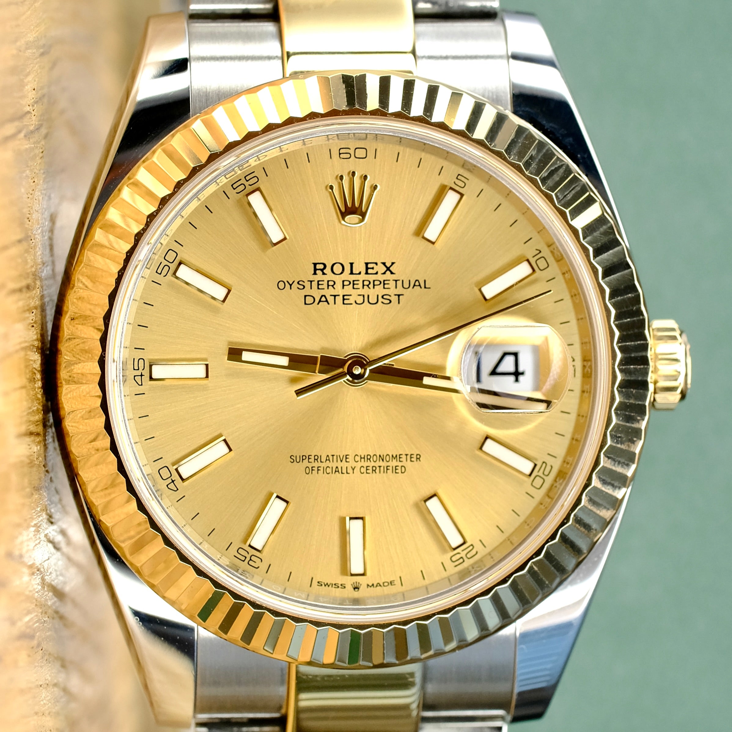 Rolex Datejust II Champagne Index Dial Oyster Band 126333 - Luxuriant Concierge