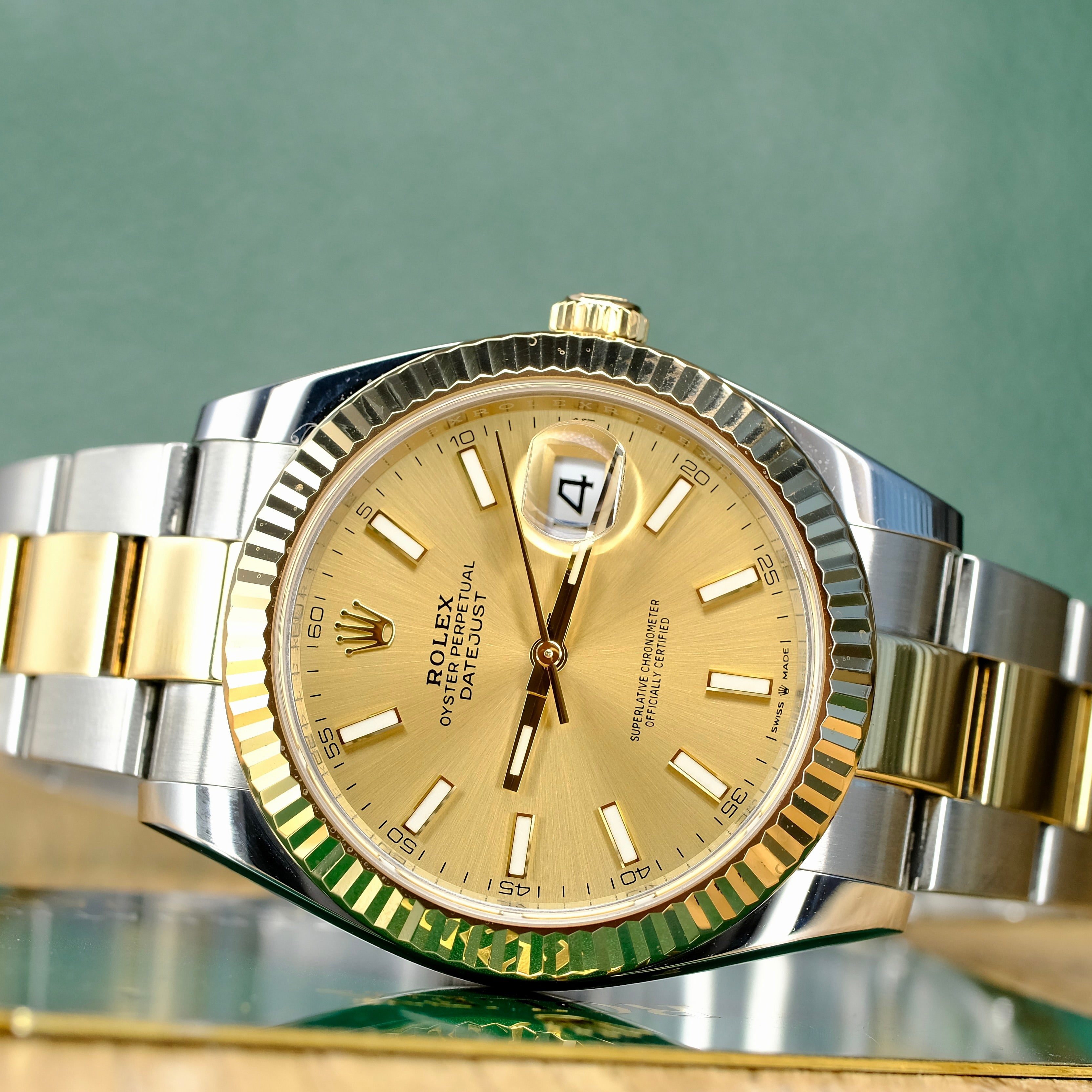 Rolex Datejust II Champagne Index Dial Oyster Band 126333 - Luxuriant Concierge