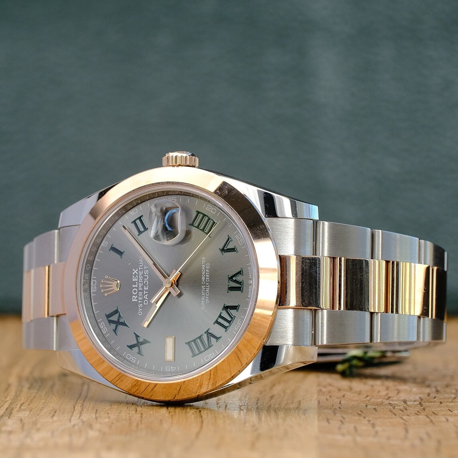 Rolex  Datejust II Wimbledon Grey Roman Dial Oyster Band 126301 - Luxuriant Concierge