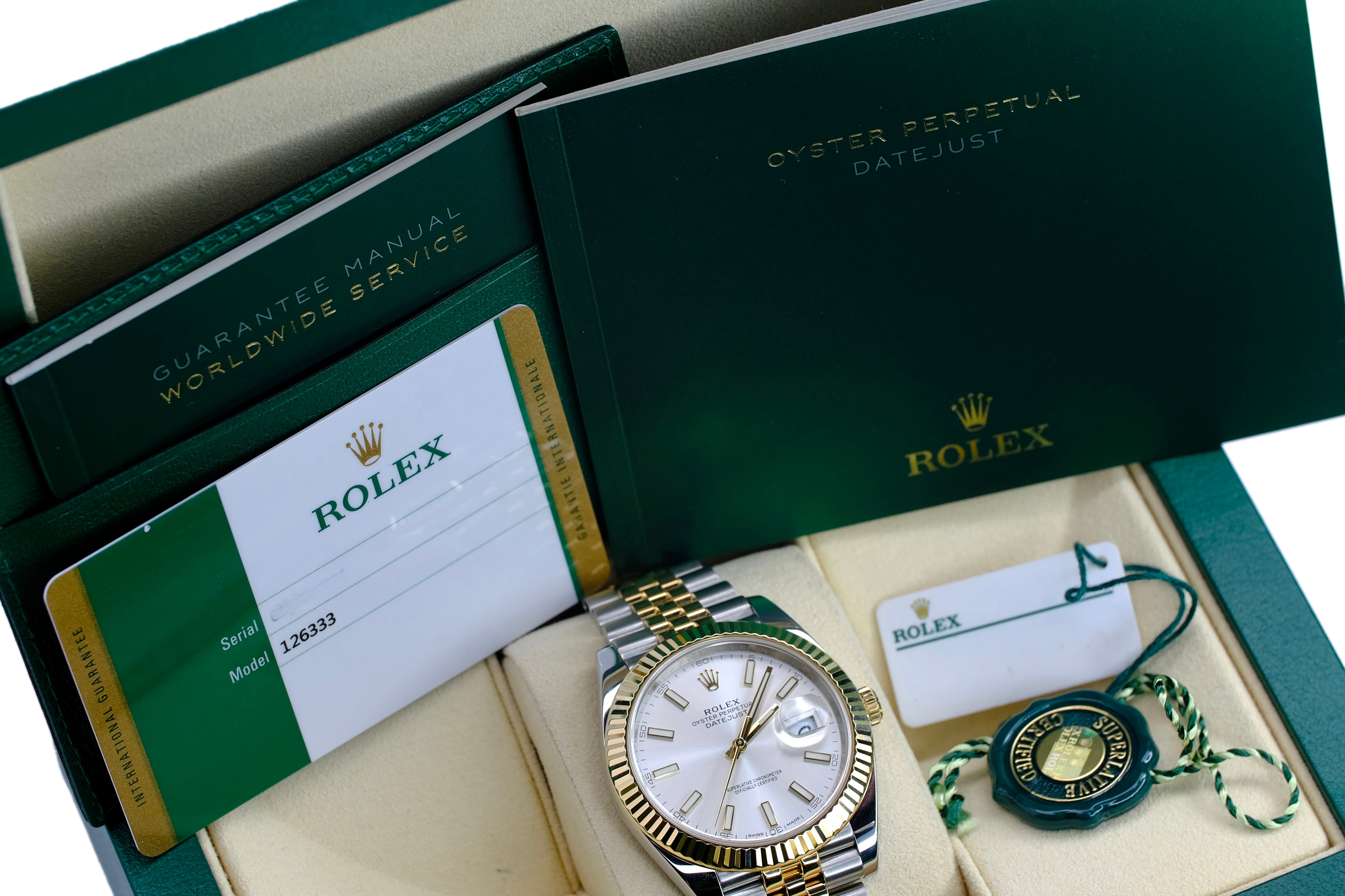 Rolex Datejust II Wimbledon Dial Jubilee YR-2019 126333 Box&Paper - Luxuriant Concierge