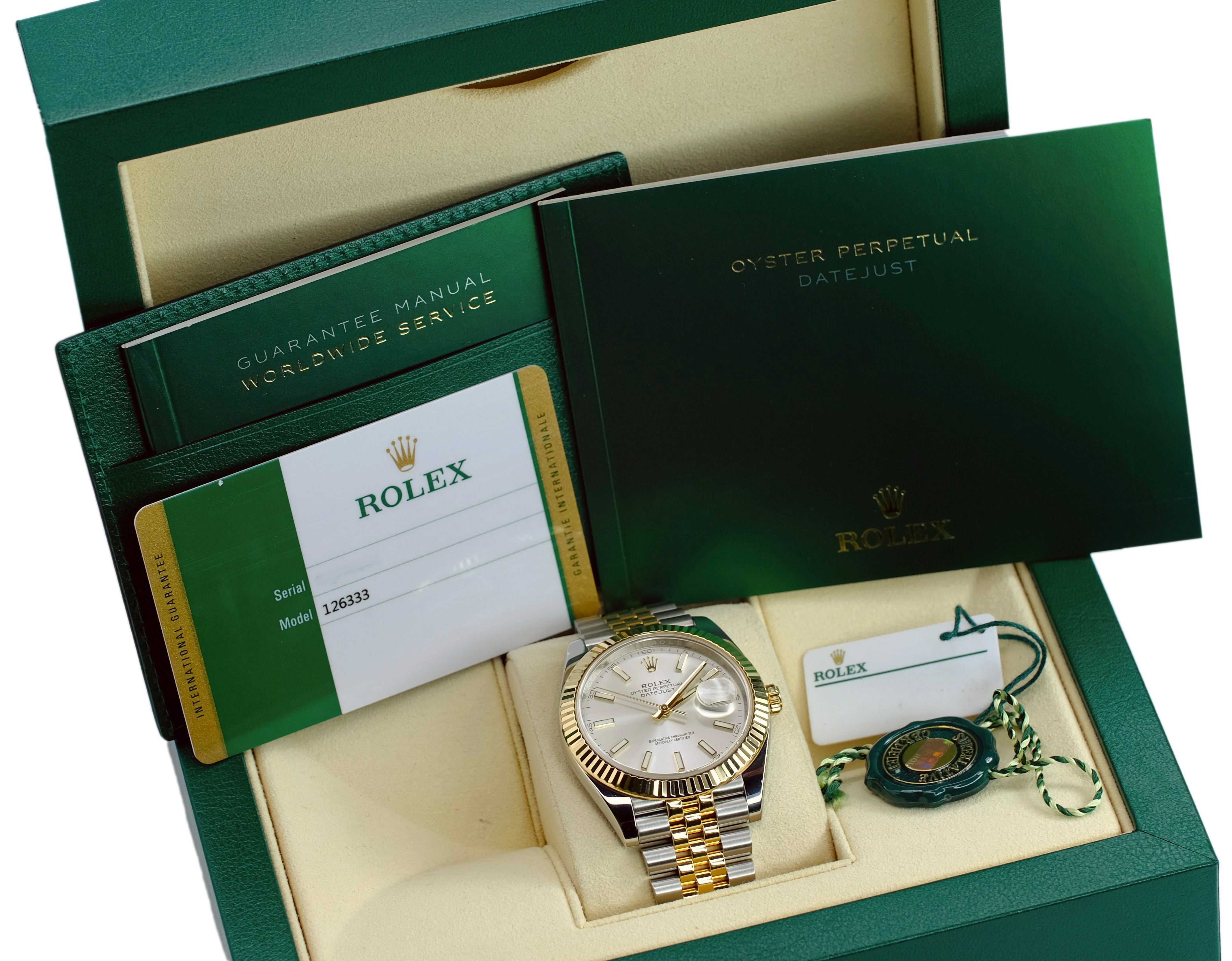 Rolex Datejust II Wimbledon Dial Jubilee YR-2019 126333 Box&Paper - Luxuriant Concierge