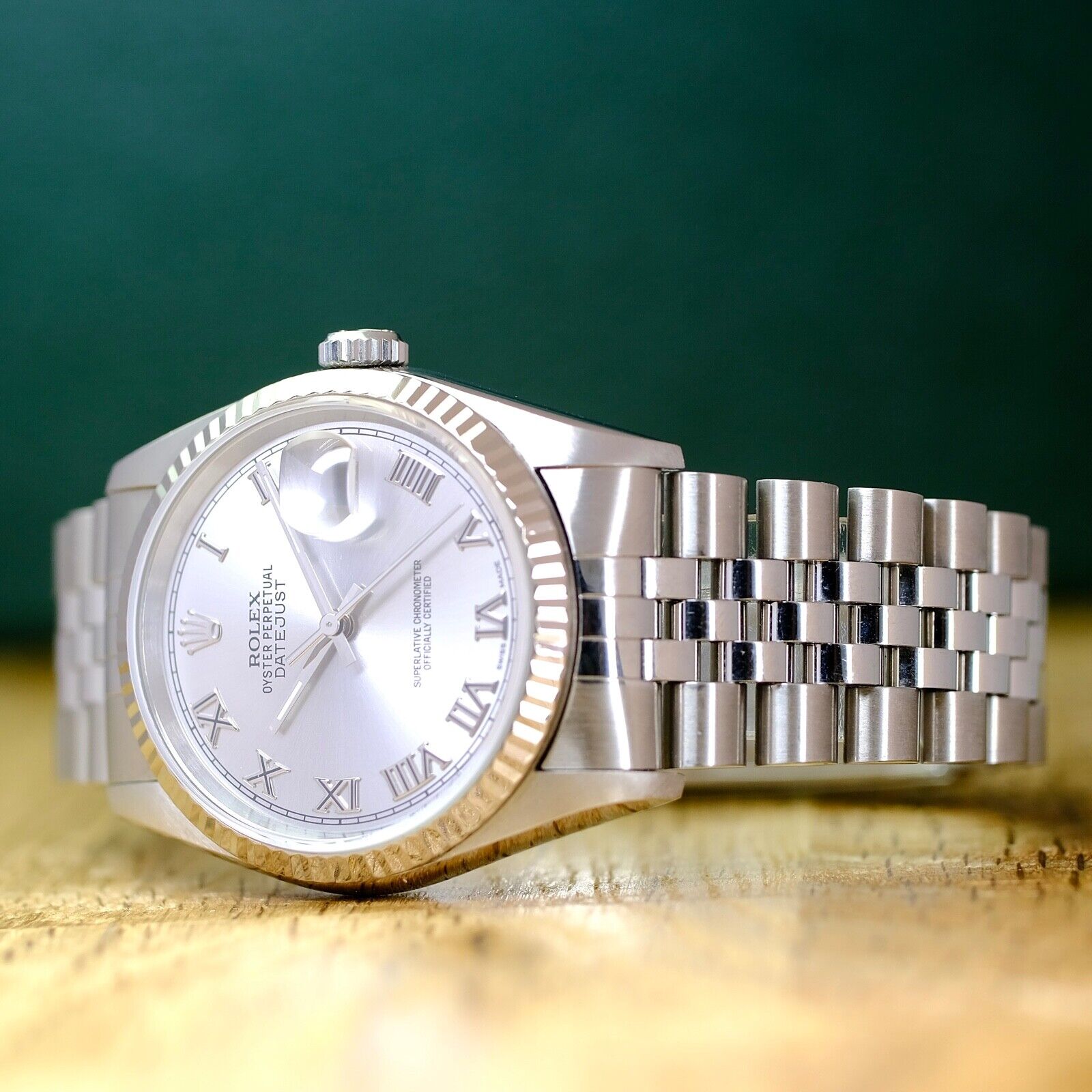 Rolex Datejust Silver Roman Dial Jubilee Band 16234 - Luxuriant Concierge