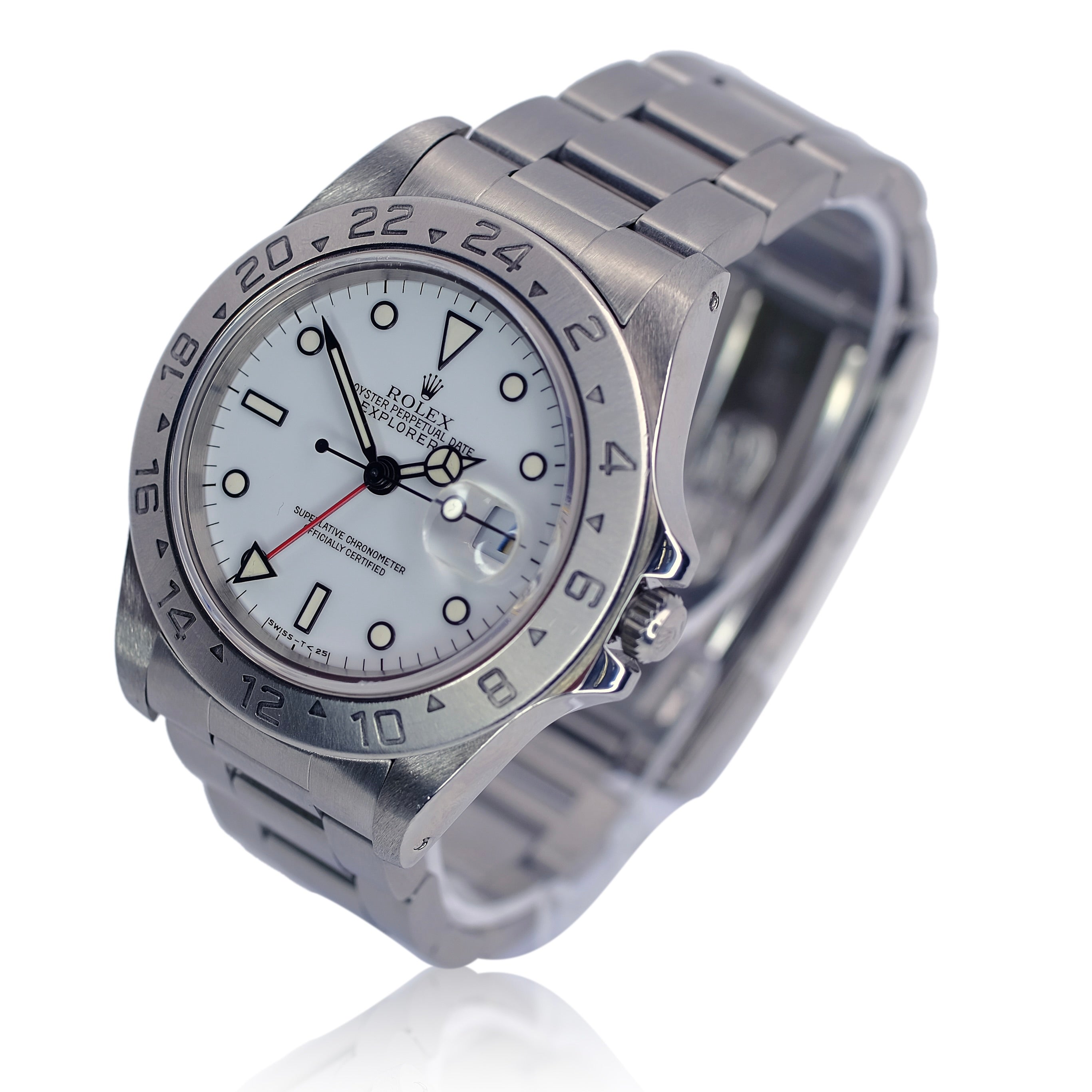 Rolex Explorer II White Dial Oyster Band Watch 16570 YR-1994 BOX & PAPER - Luxuriant Concierge