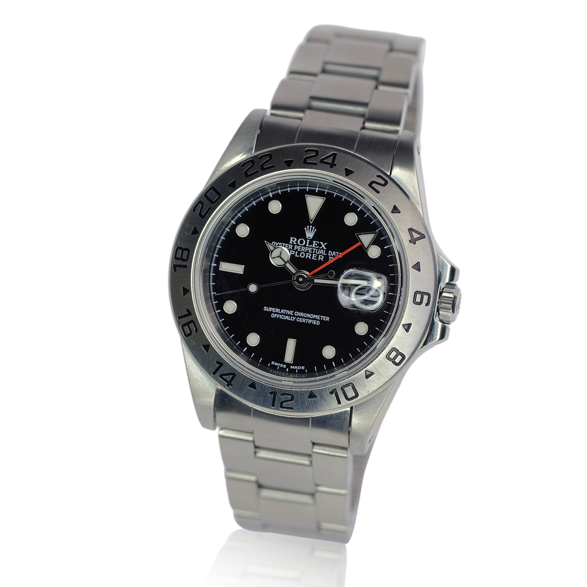 Rolex Explorer II Black Dial Oyster Band Watch 16570 YR-2003 BOX & PAPER - Luxuriant Concierge