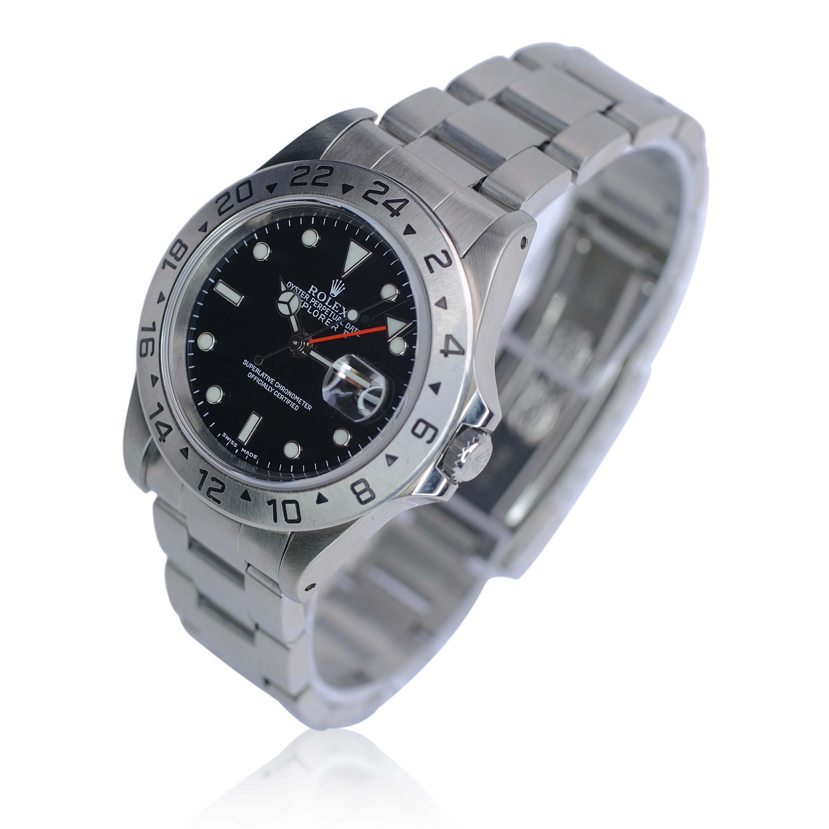 Rolex Explorer II Black Dial Oyster Band Watch 16570 YR-2003 BOX & PAPER - Luxuriant Concierge