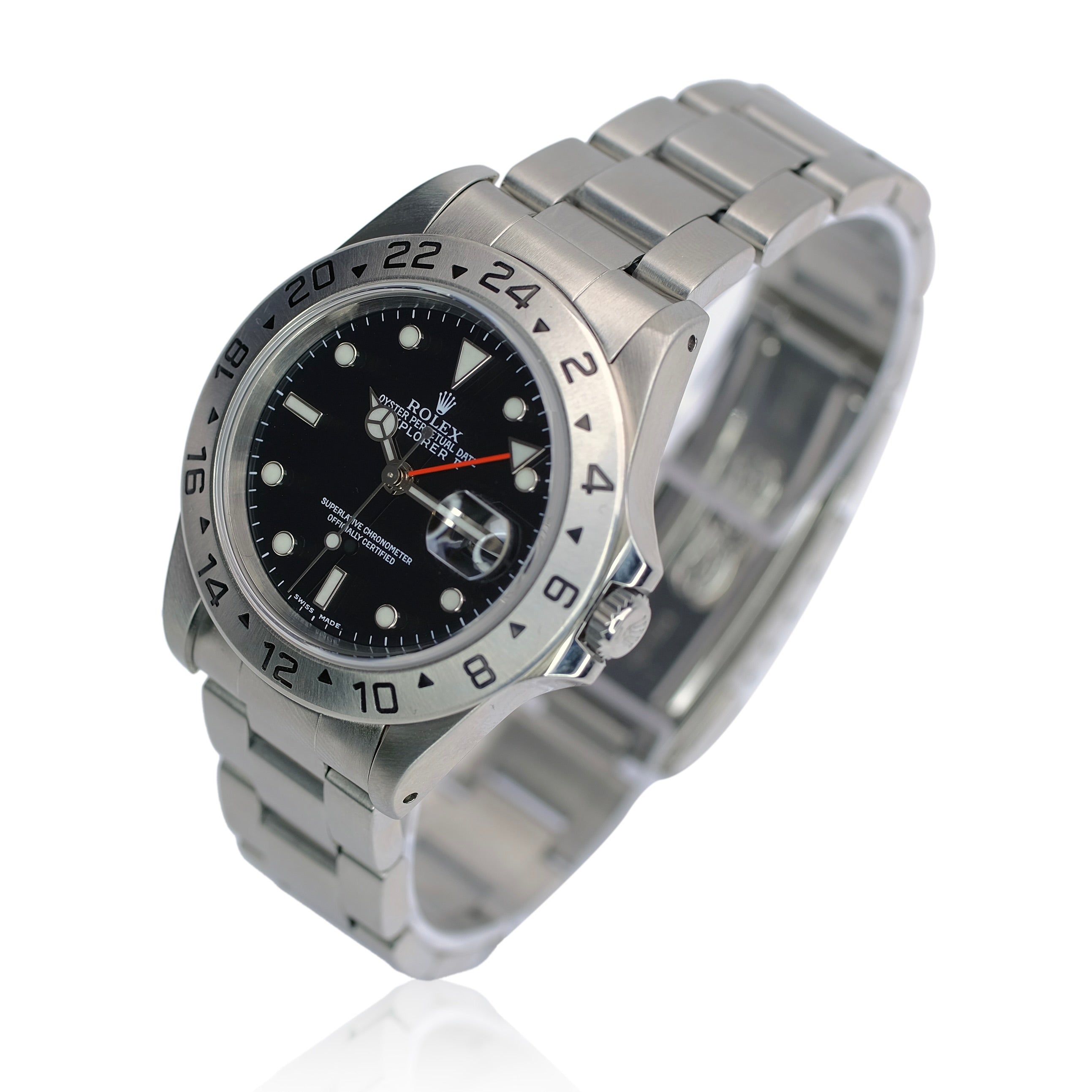 Rolex Explorer II Black Dial Oyster Band Watch 16570 YR-2003 BOX & PAPER - Luxuriant Concierge