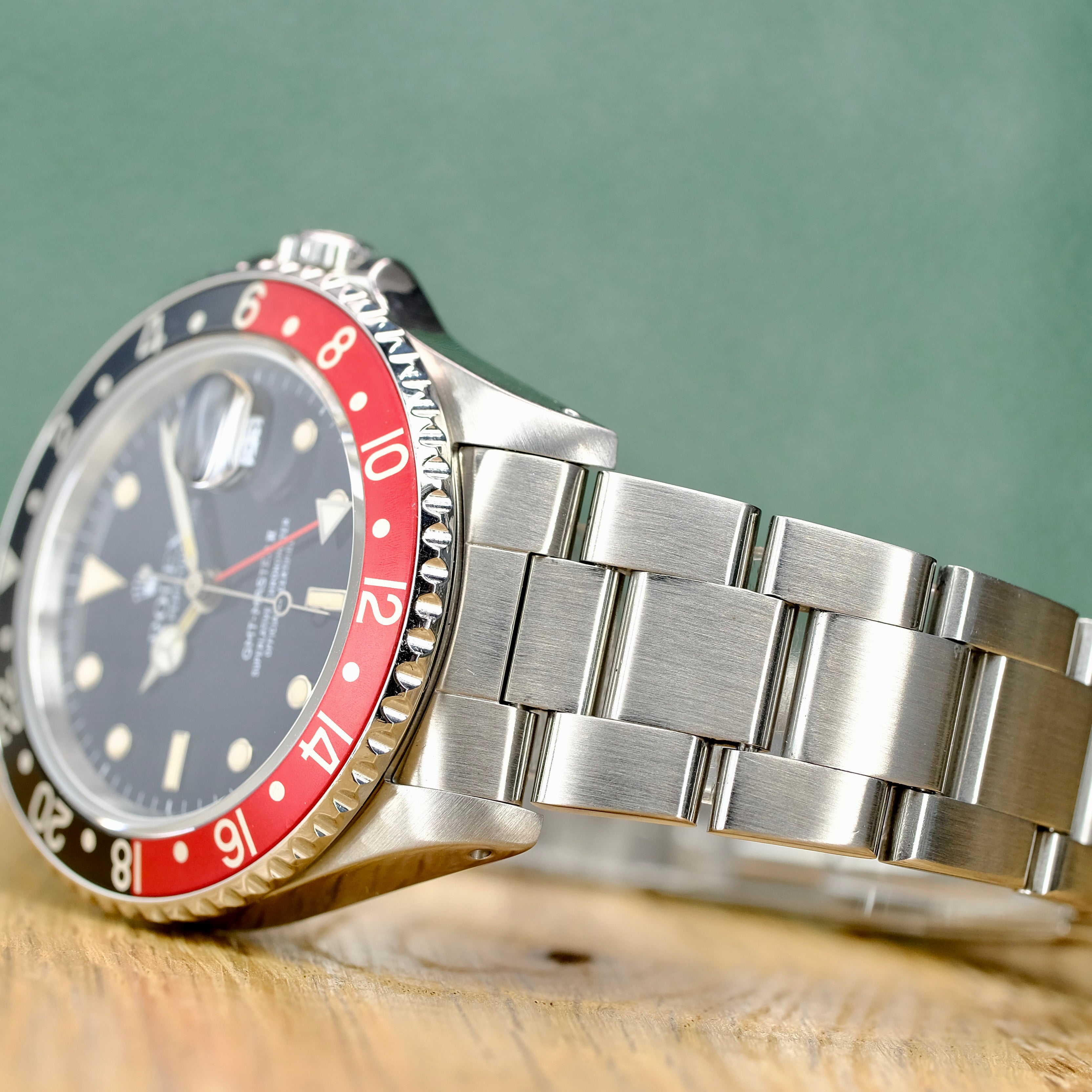 Rolex GMT-Master II Black Dial "COKE" Oyster Band 16710 - Luxuriant Concierge