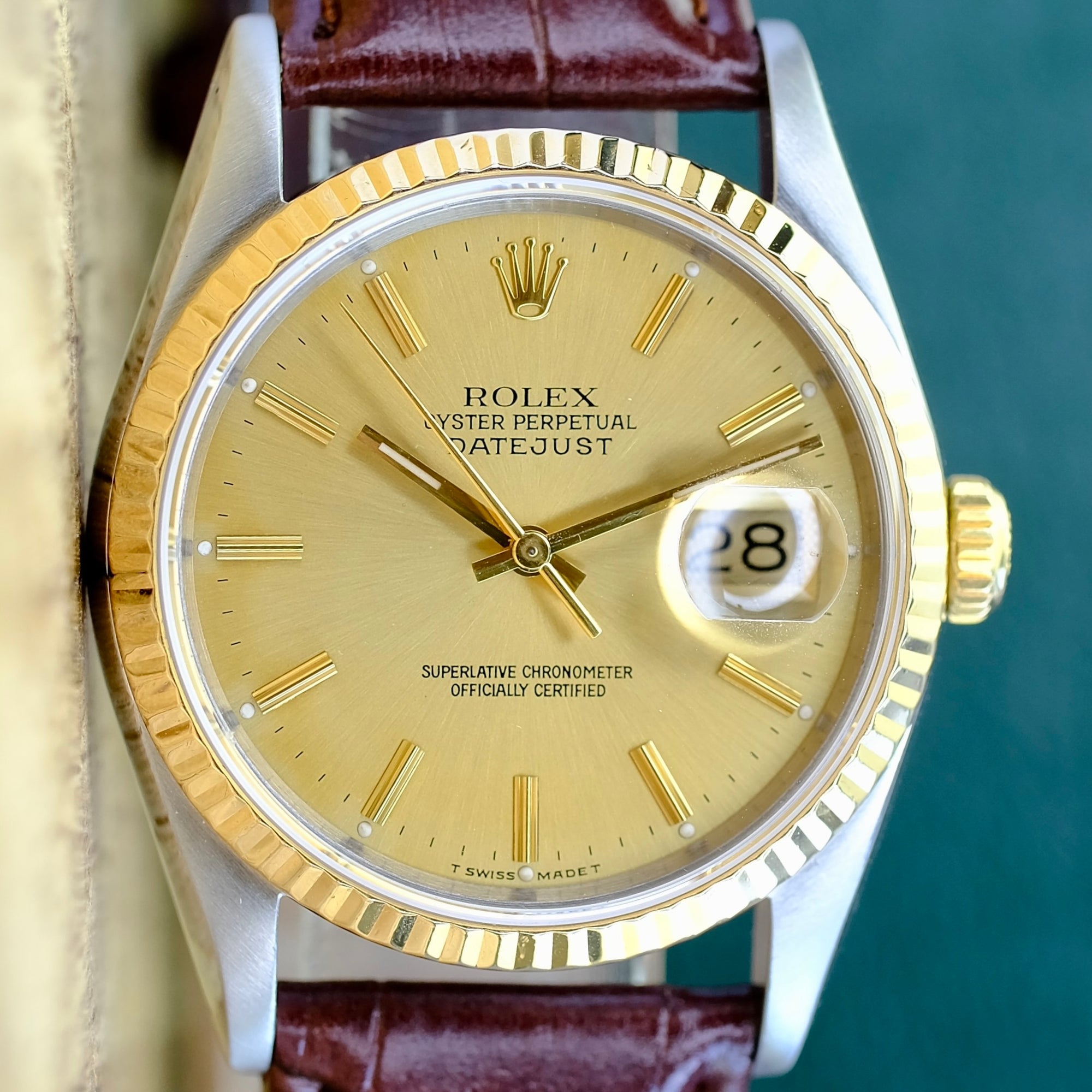 Rolex 16233 2024 leather strap