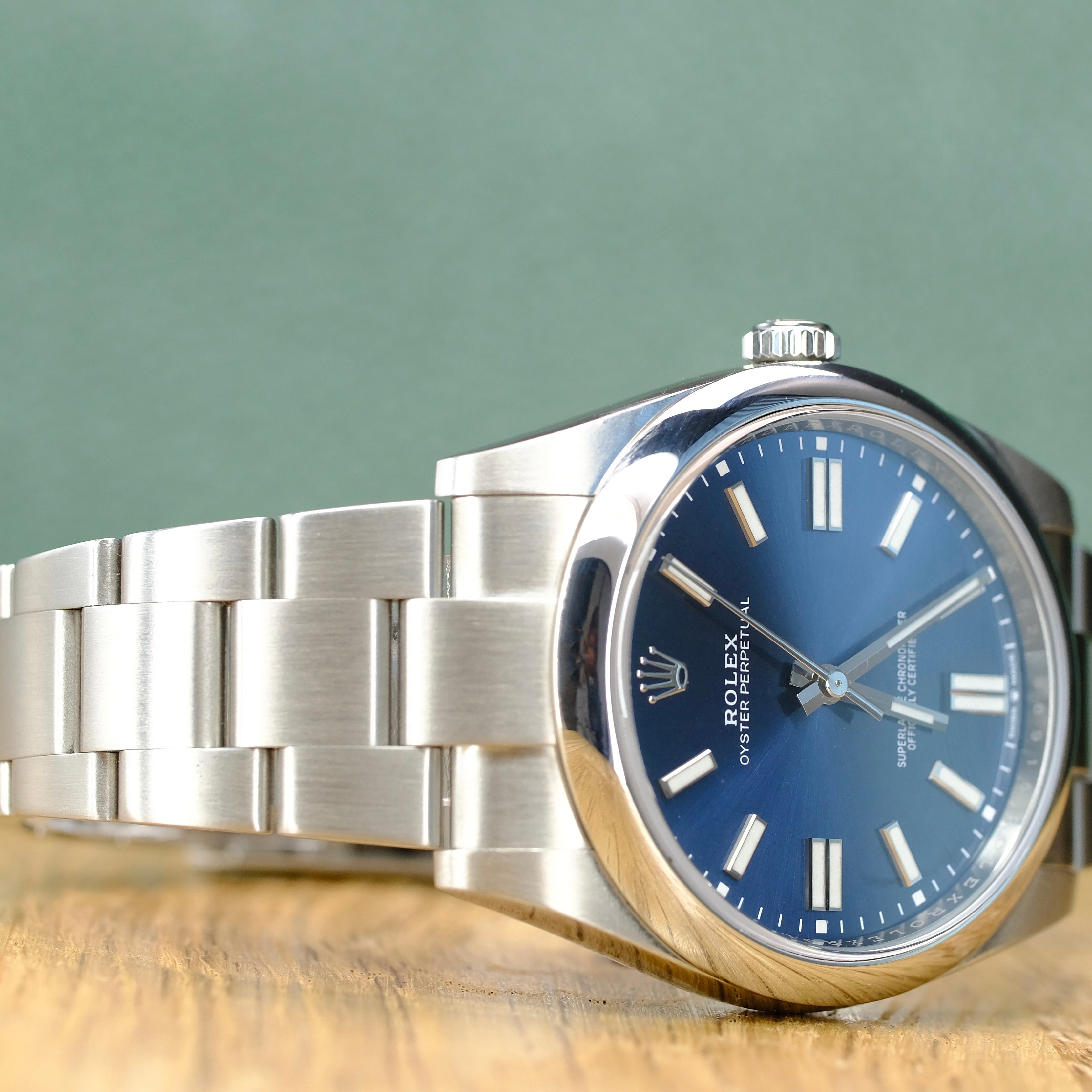 Rolex Oyster Perpetual Blue Index Dial Oyster Band 124300 - Luxuriant Concierge