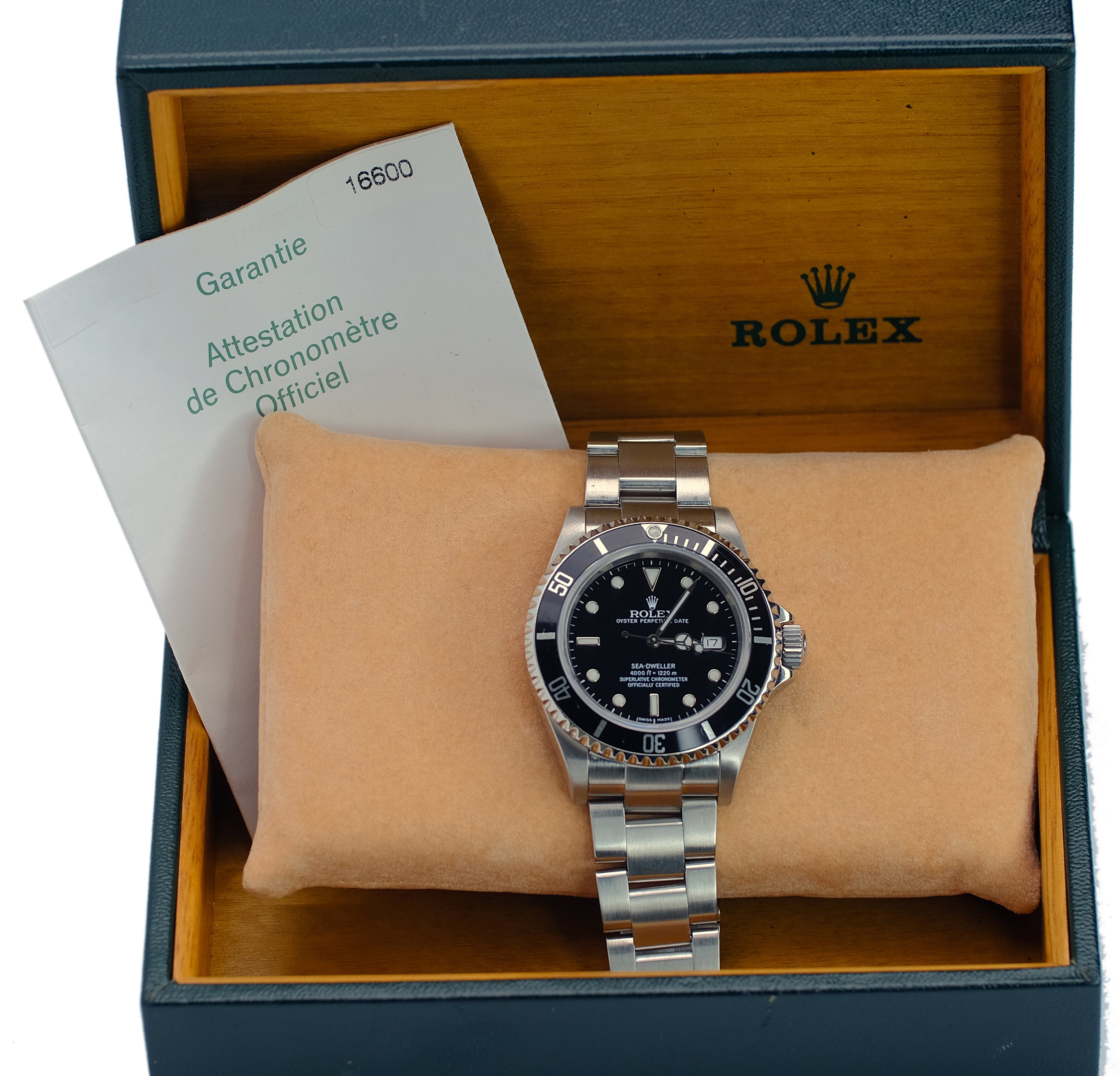 Rolex Sea-Dweller Black Dial Oyster Band SEL YR-2007 16600T BOX & PAPER - Luxuriant Concierge