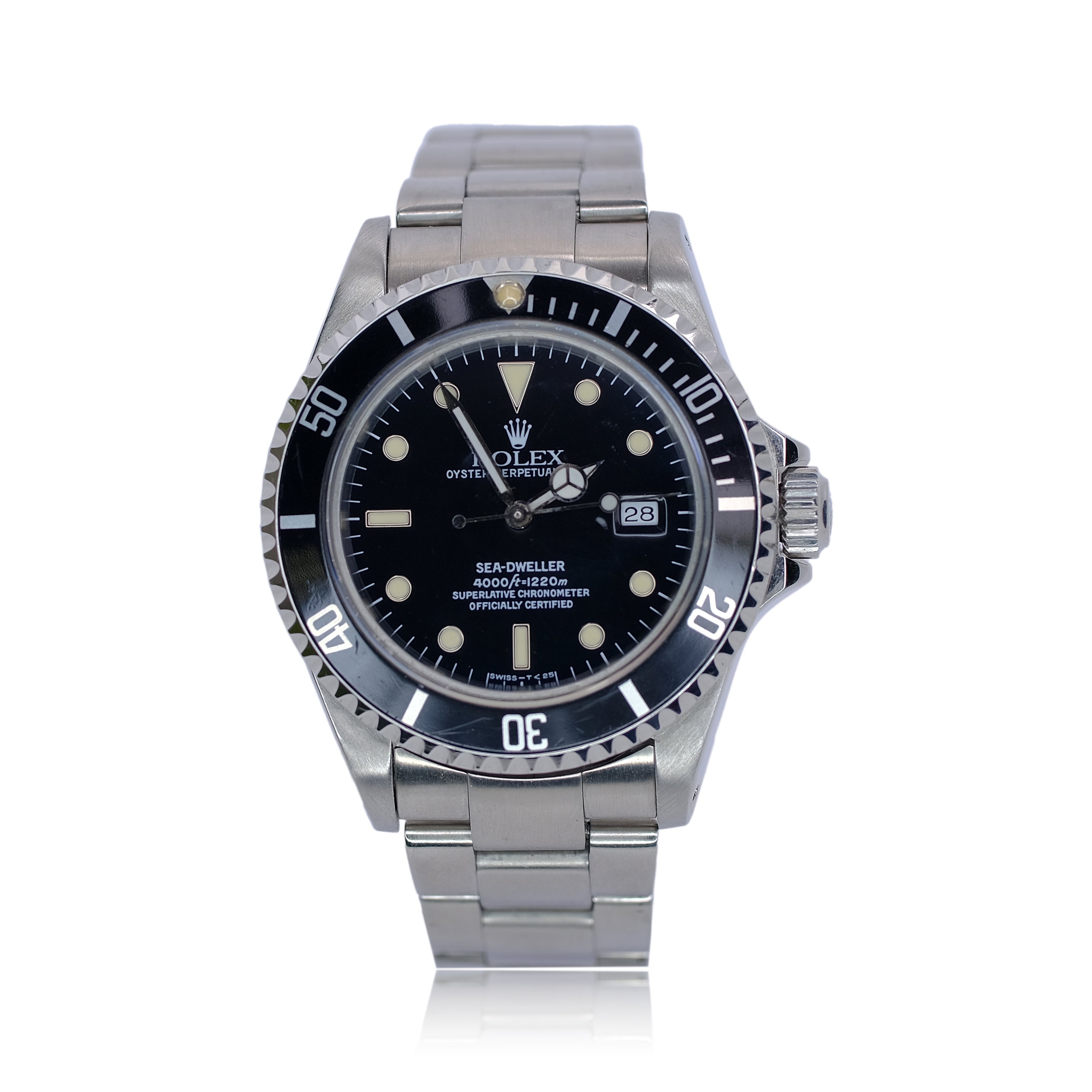 Rolex Sea-Dweller Black Dial Oyster Band SEL YR-1990 16600 - Luxuriant Concierge