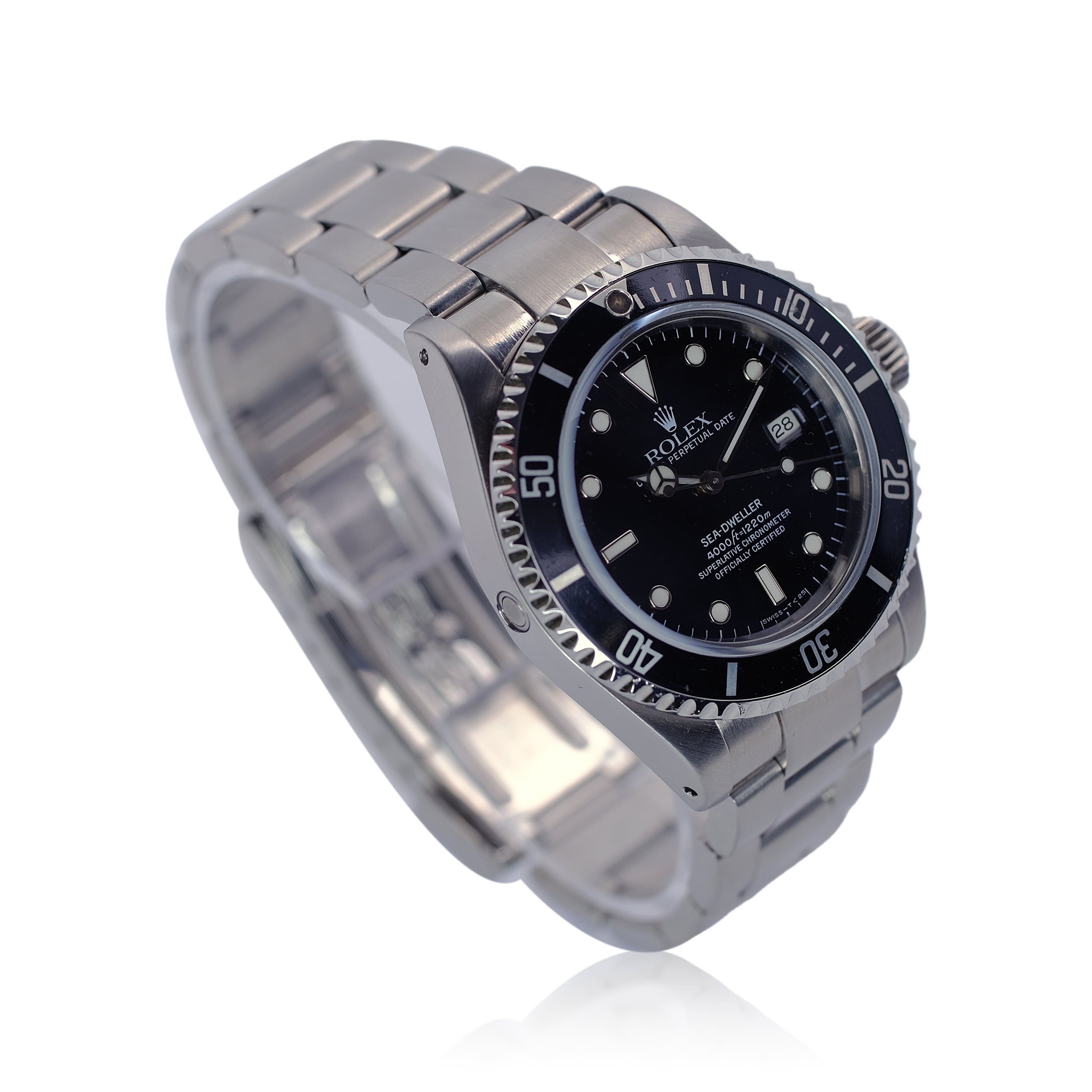 Rolex Sea-Dweller Black Dial Oyster Band SEL YR-1994 16600 - Luxuriant Concierge