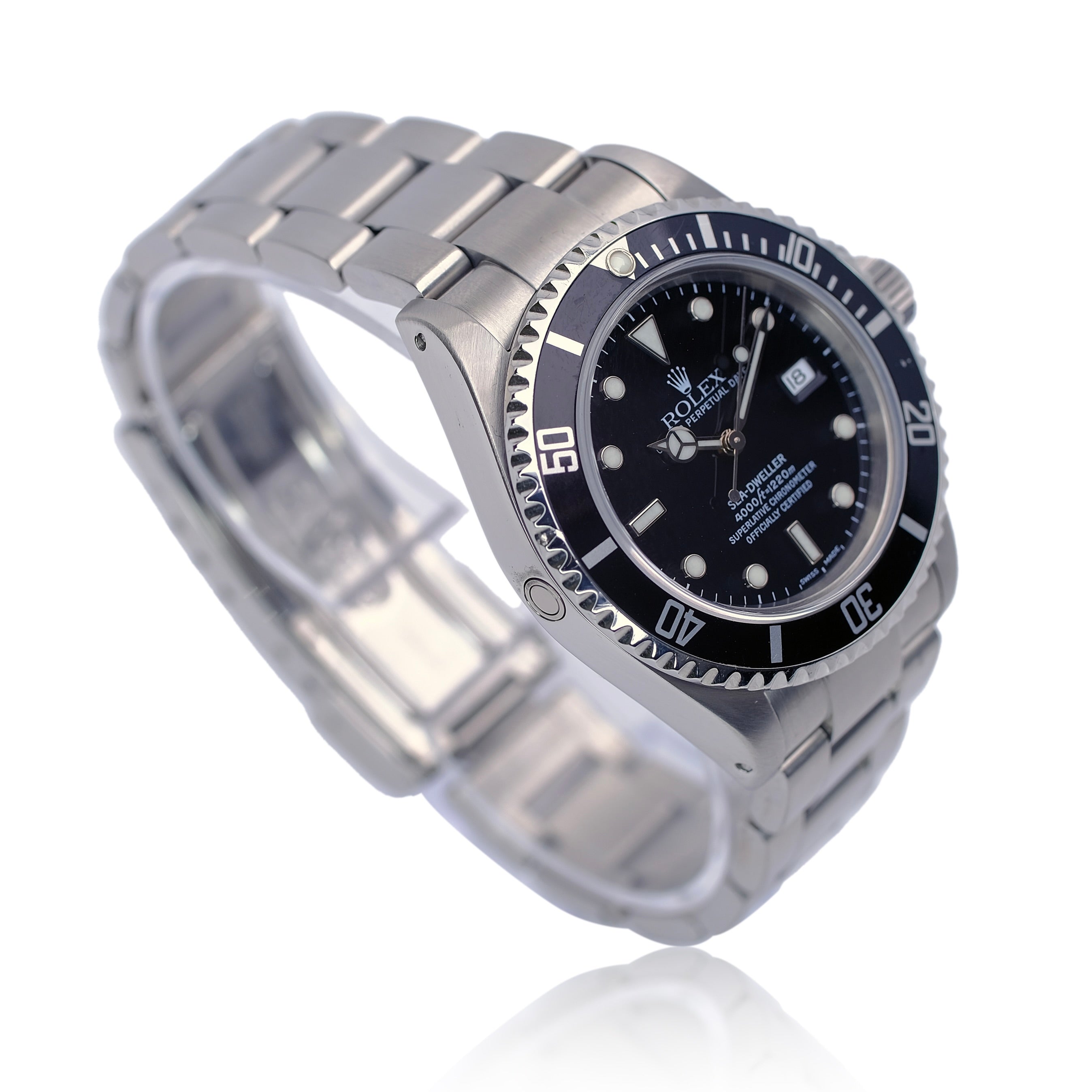 Rolex Sea-Dweller Black Dial Oyster Band SEL YR-2000 16600 - Luxuriant Concierge