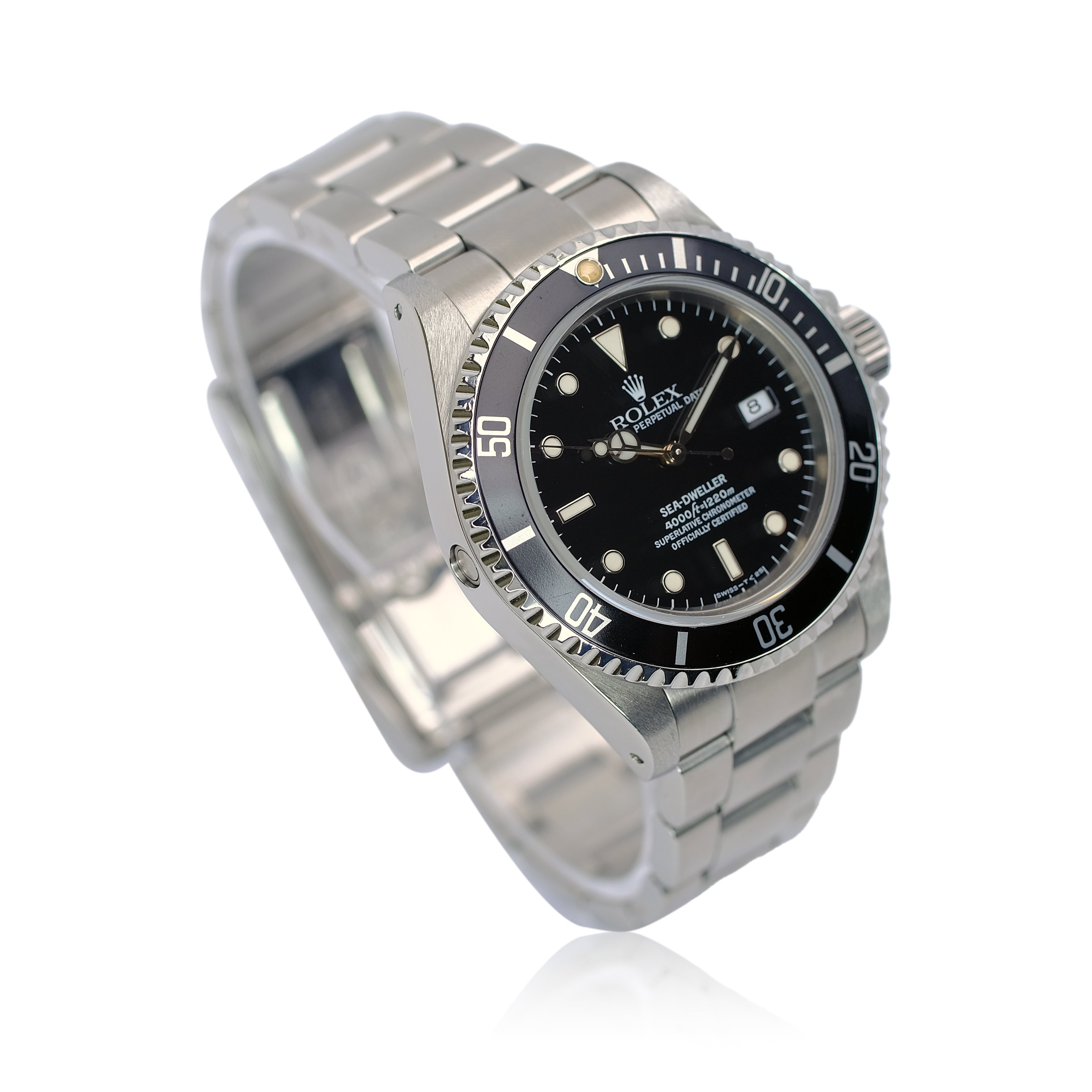 Rolex Sea-Dweller Black Dial Oyster Band SEL YR-1994 16600 - Luxuriant Concierge