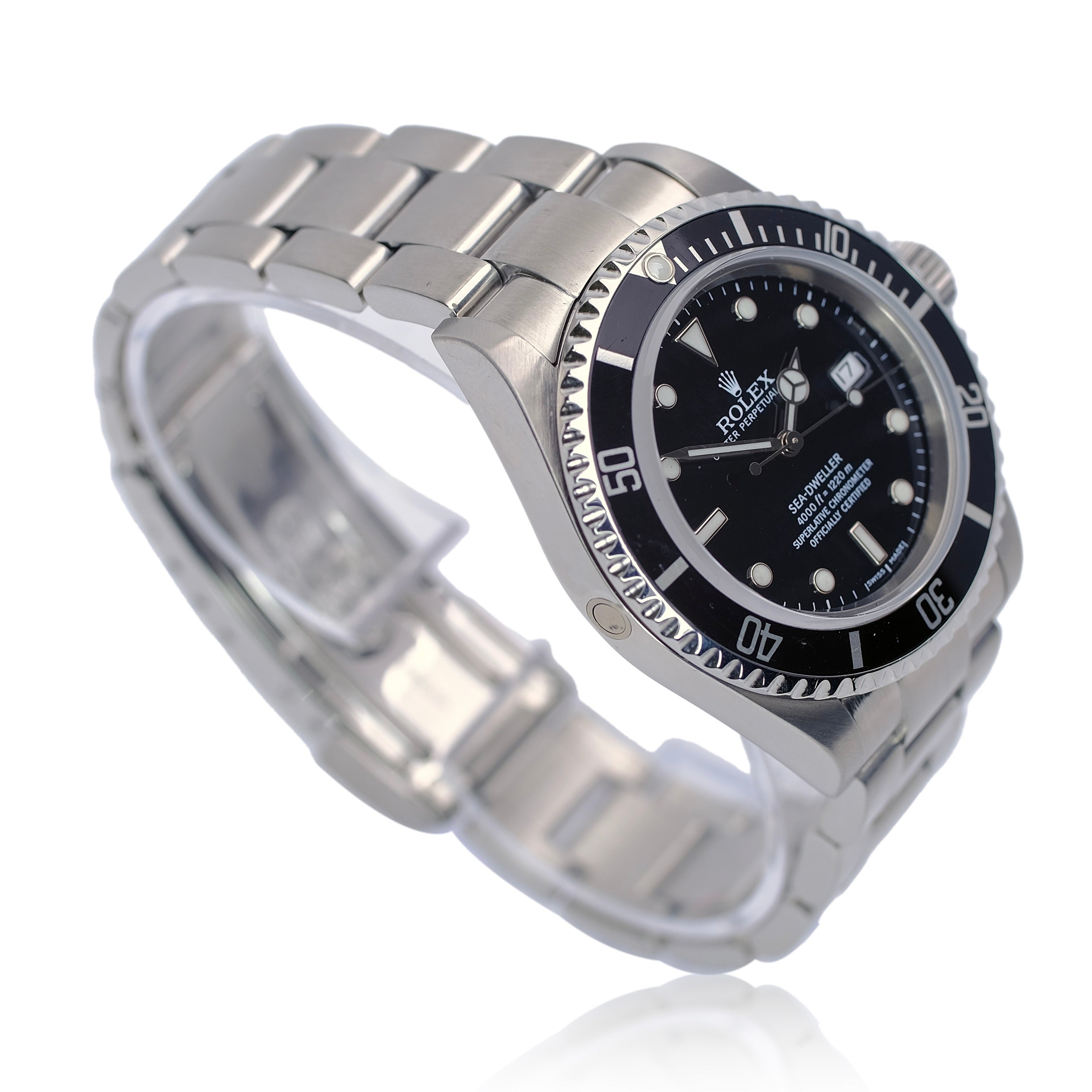 Rolex Sea-Dweller Black Dial Oyster Band SEL YR-2007 16600T BOX & PAPER - Luxuriant Concierge