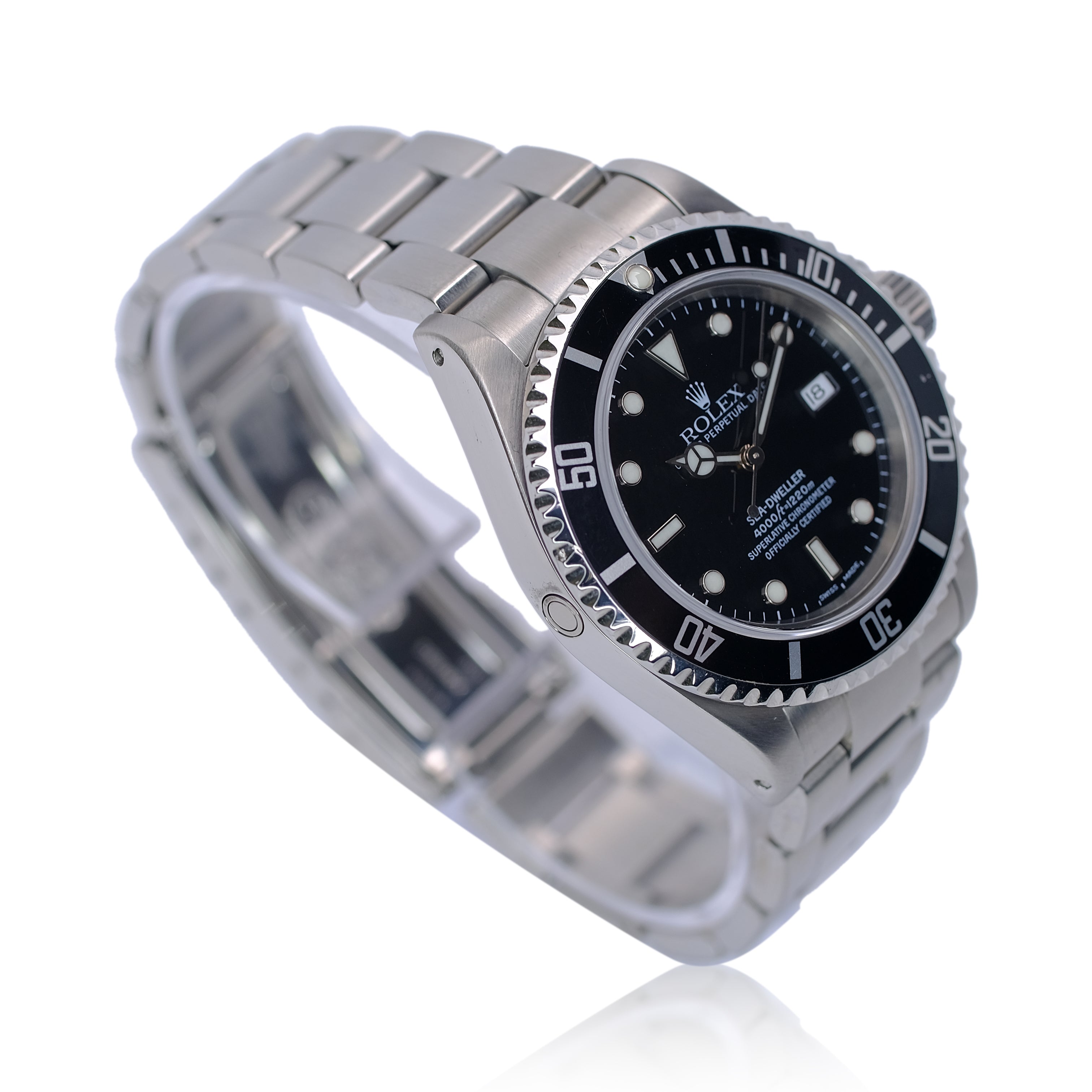 Rolex Sea-Dweller Black Dial Oyster Band SEL YR-2000 16600 - Luxuriant Concierge