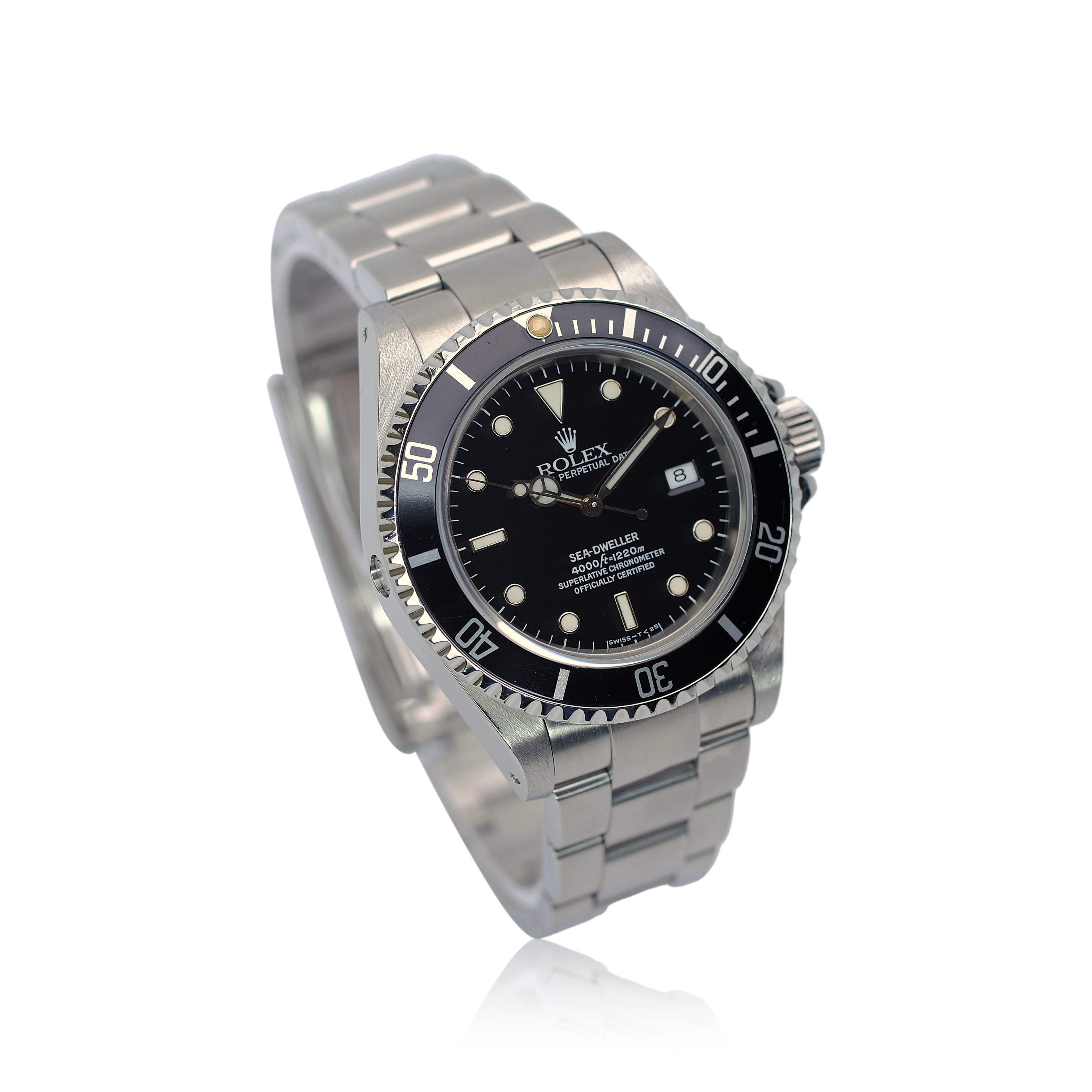 Rolex Sea-Dweller Black Dial Oyster Band SEL YR-1994 16600 - Luxuriant Concierge