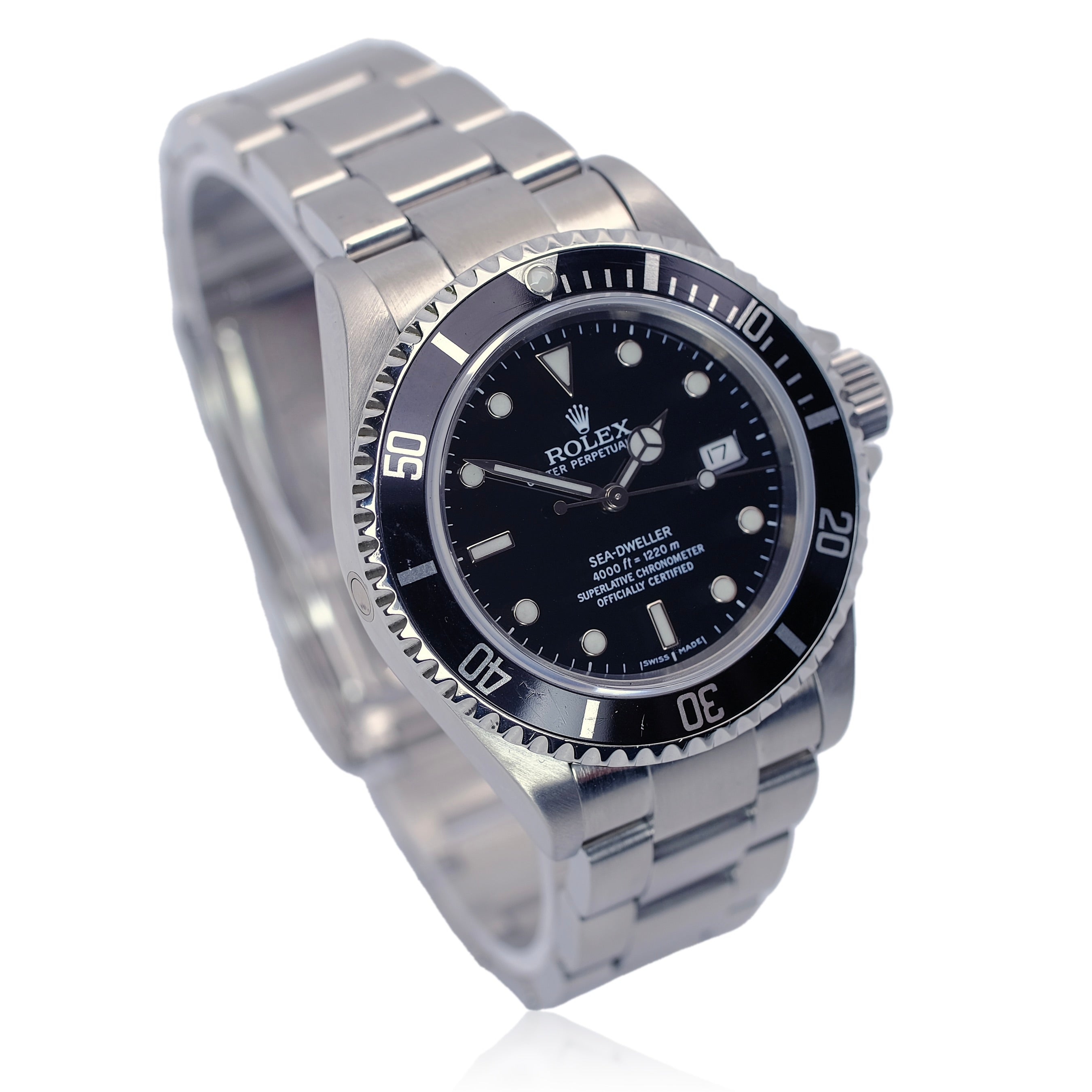 Rolex Sea-Dweller Black Dial Oyster Band SEL YR-2007 16600T BOX & PAPER - Luxuriant Concierge