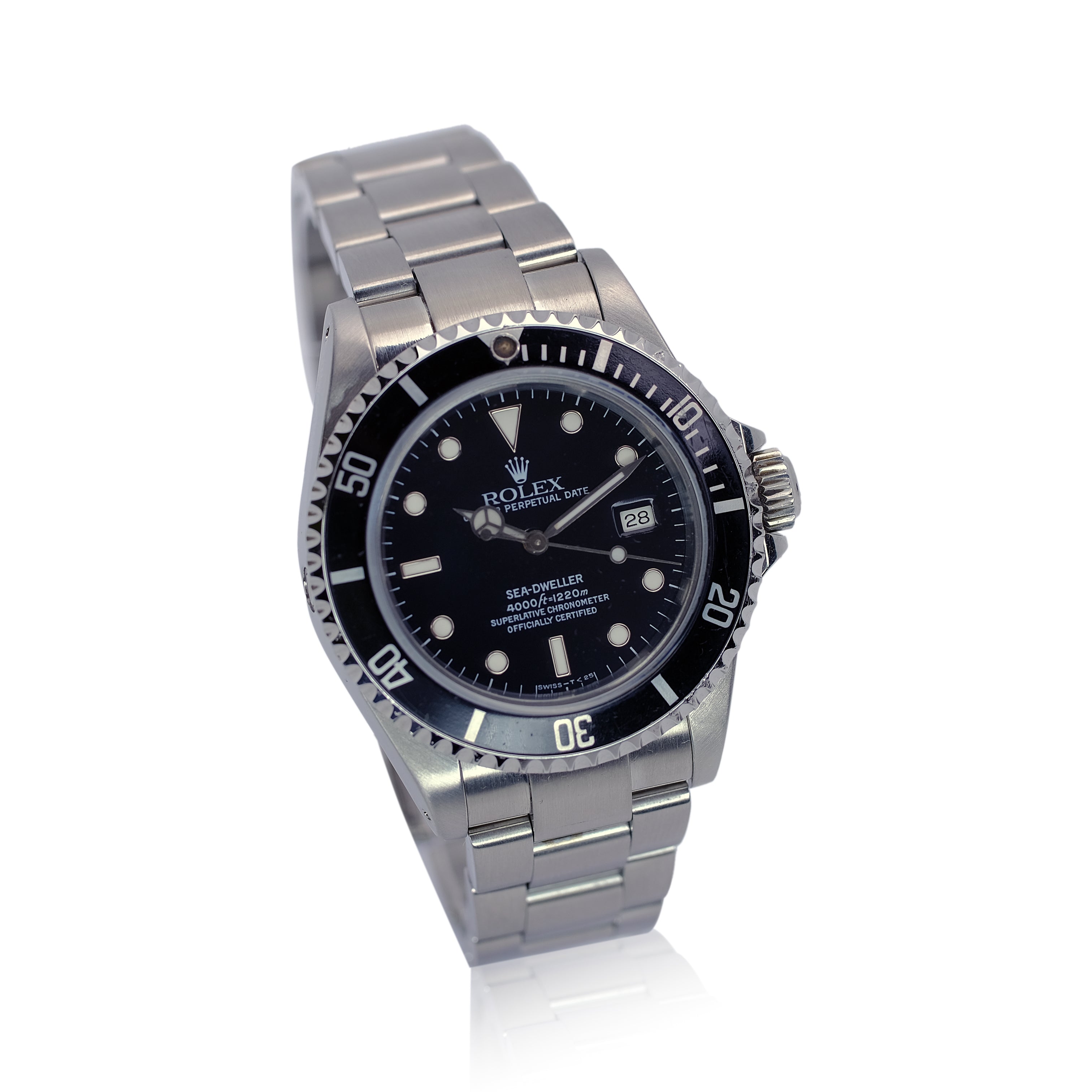 Rolex Sea-Dweller Black Dial Oyster Band SEL YR-1994 16600 - Luxuriant Concierge