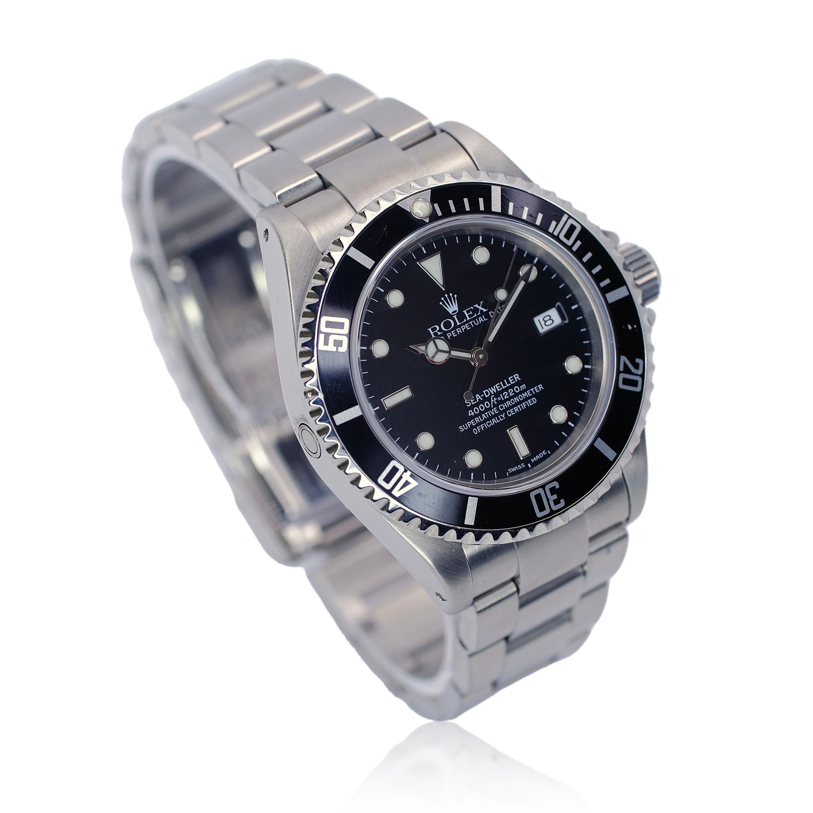 Rolex Sea-Dweller Black Dial Oyster Band SEL YR-2000 16600 - Luxuriant Concierge