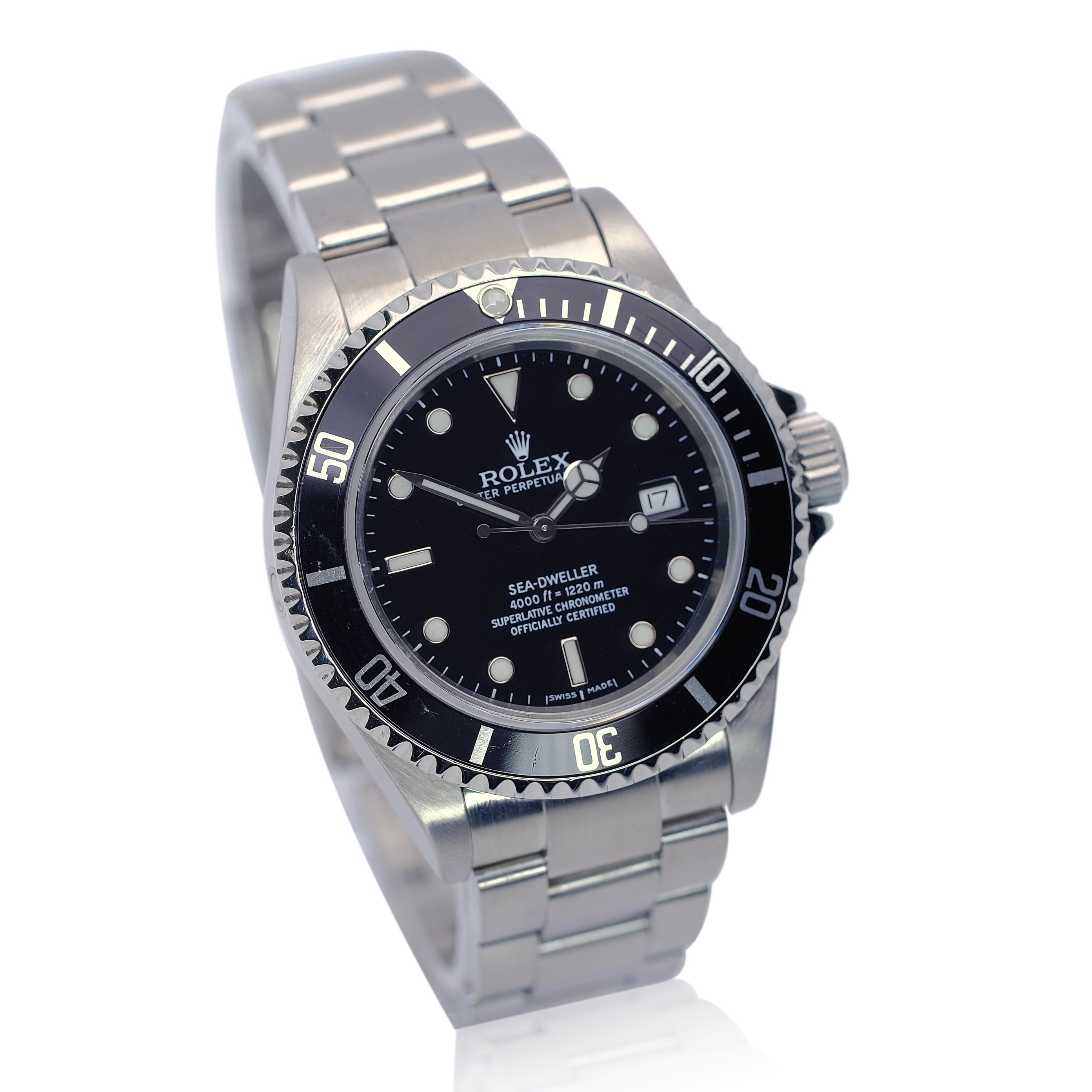 Rolex Sea-Dweller Black Dial Oyster Band SEL YR-2007 16600T BOX & PAPER - Luxuriant Concierge