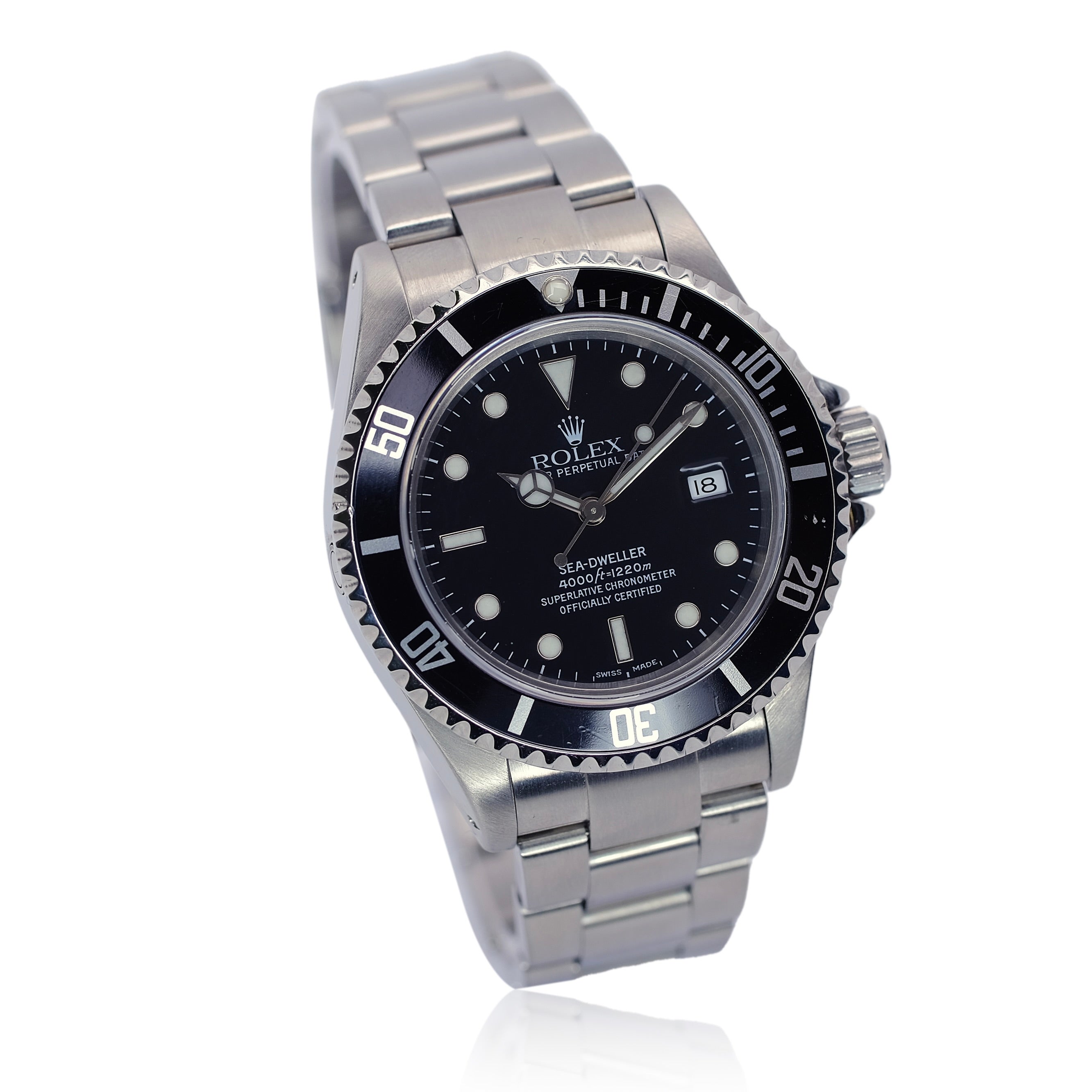 Rolex Sea-Dweller Black Dial Oyster Band SEL YR-2000 16600 - Luxuriant Concierge