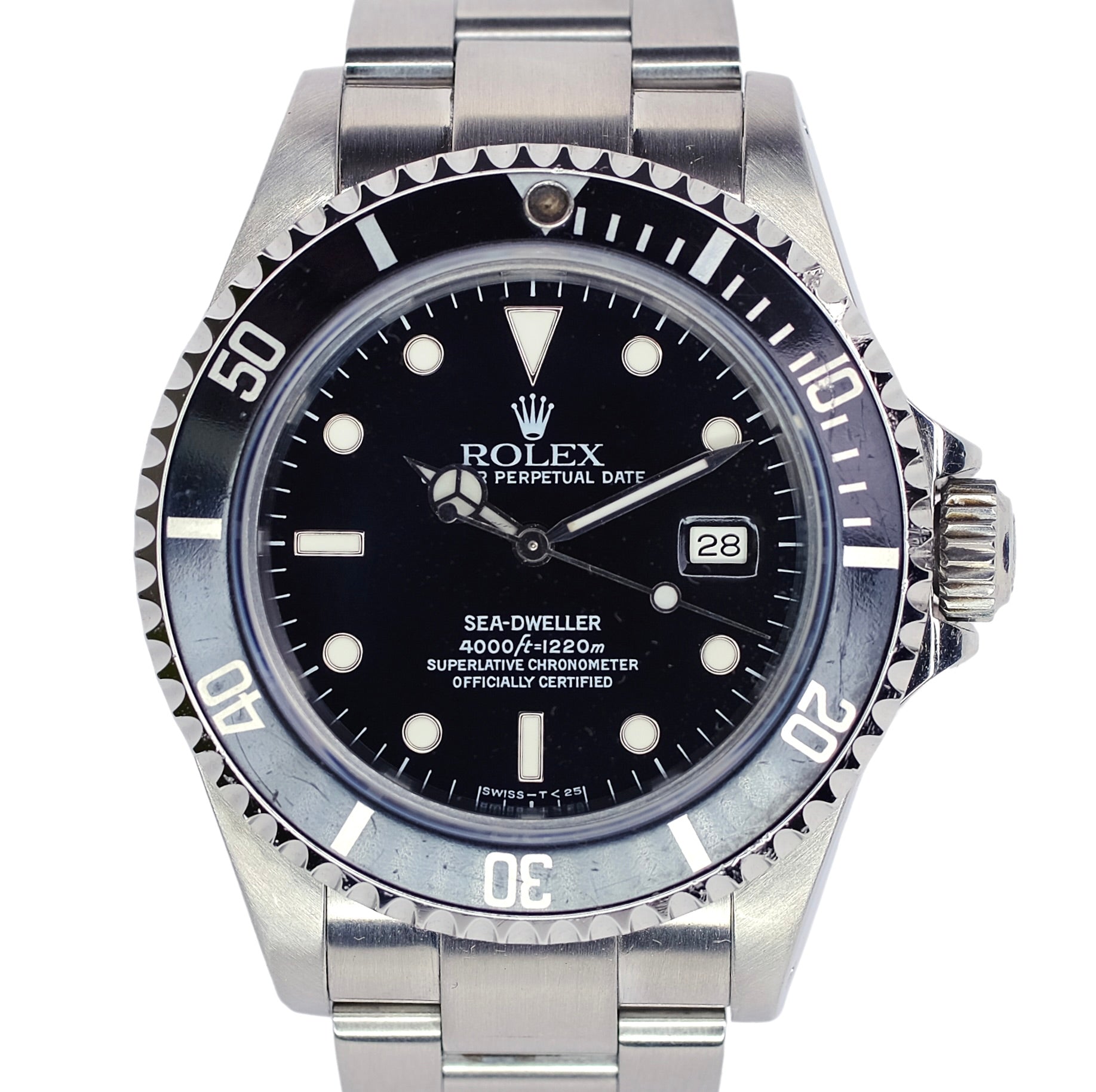 Rolex Sea-Dweller Black Dial Oyster Band SEL YR-1994 16600 - Luxuriant Concierge