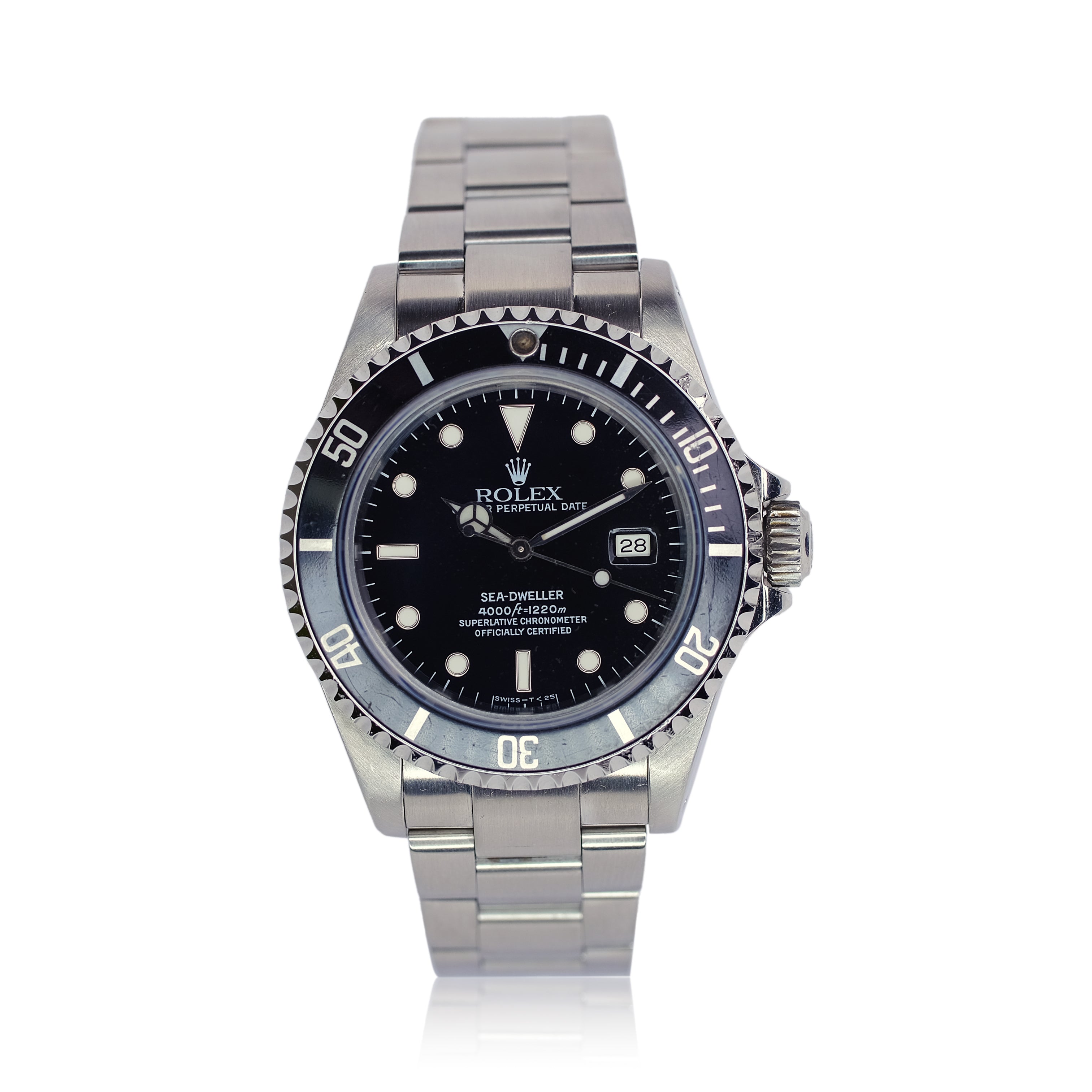 Rolex Sea-Dweller Black Dial Oyster Band SEL YR-1994 16600 - Luxuriant Concierge