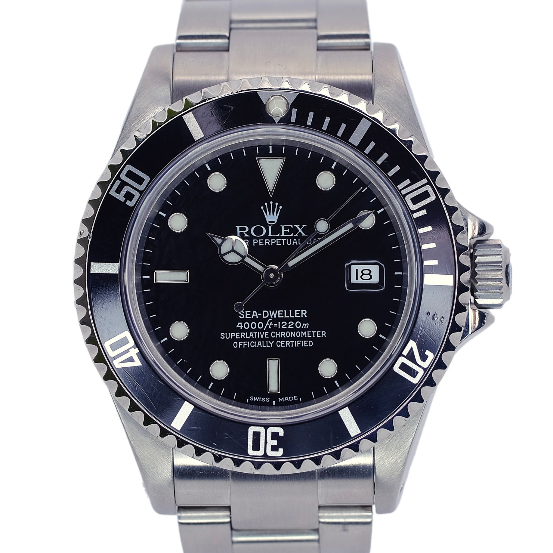 Rolex Sea-Dweller Black Dial Oyster Band SEL YR-2000 16600 - Luxuriant Concierge