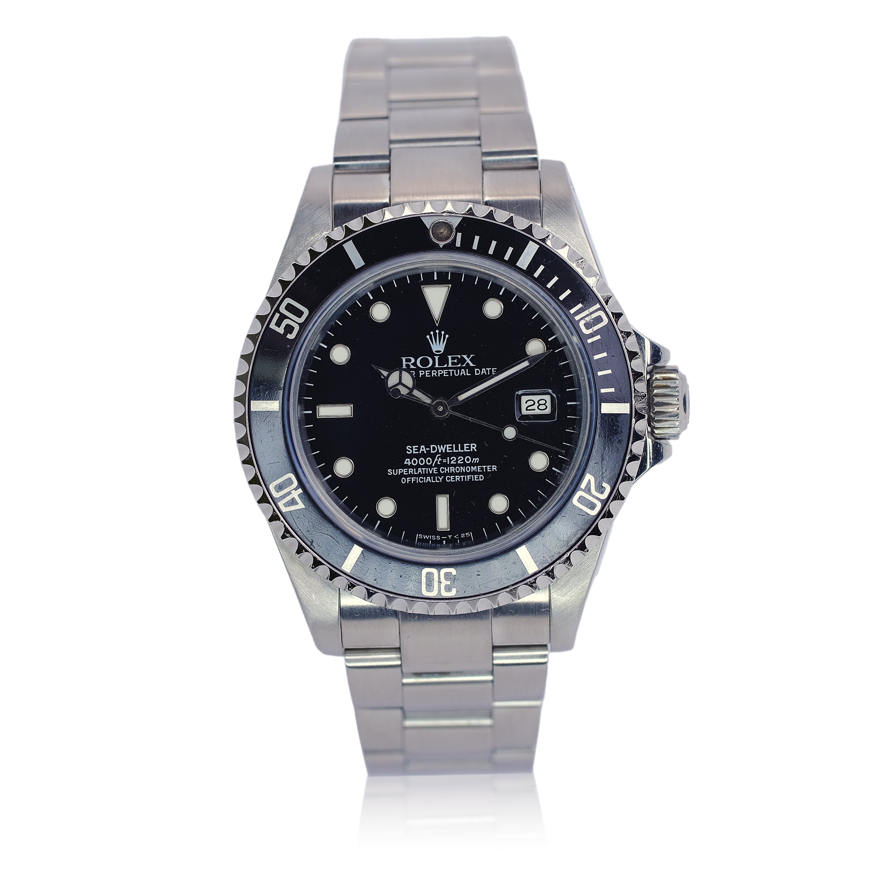 Rolex Sea-Dweller Black Dial Oyster Band SEL YR-1994 16600 - Luxuriant Concierge