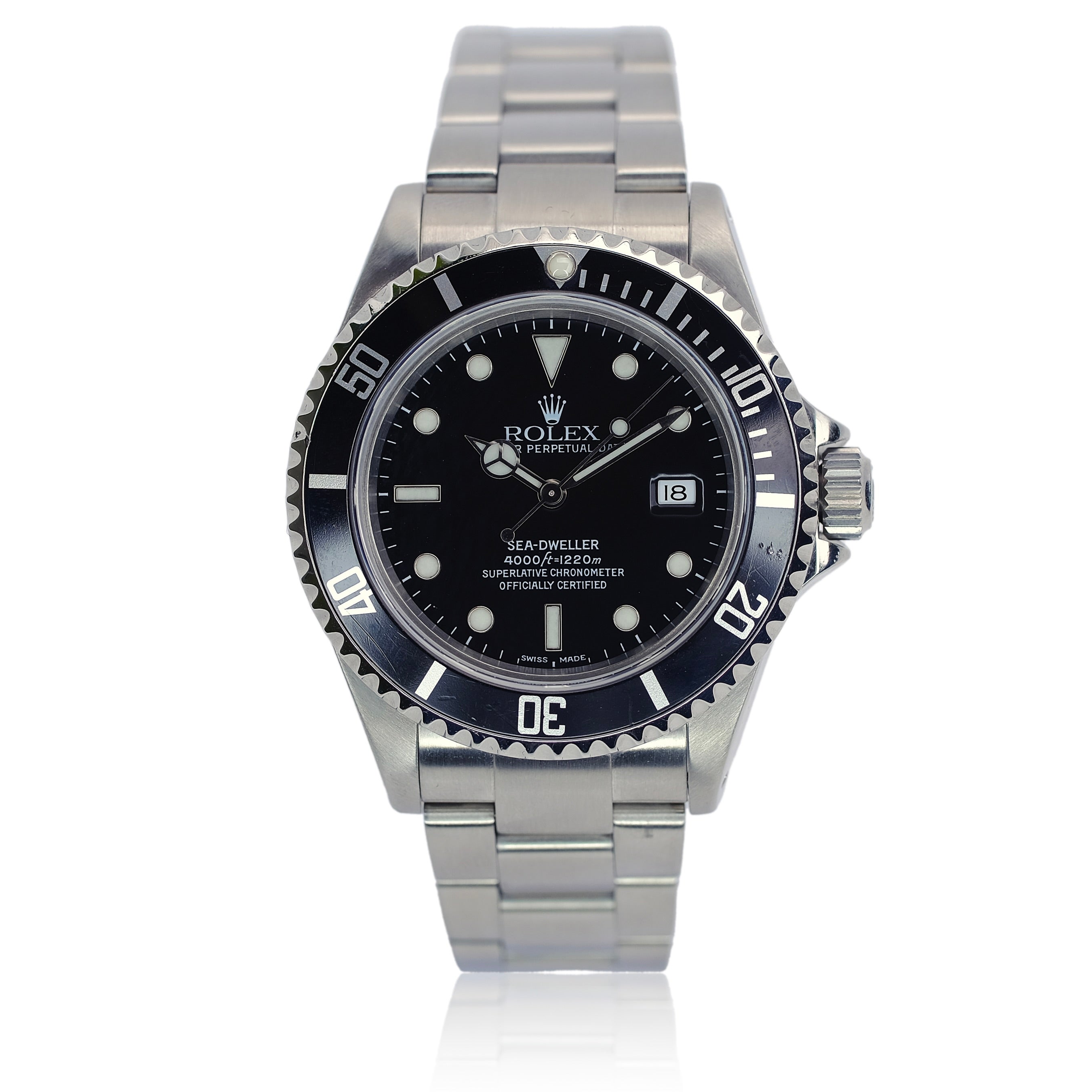 Rolex Sea-Dweller Black Dial Oyster Band SEL YR-2000 16600 - Luxuriant Concierge