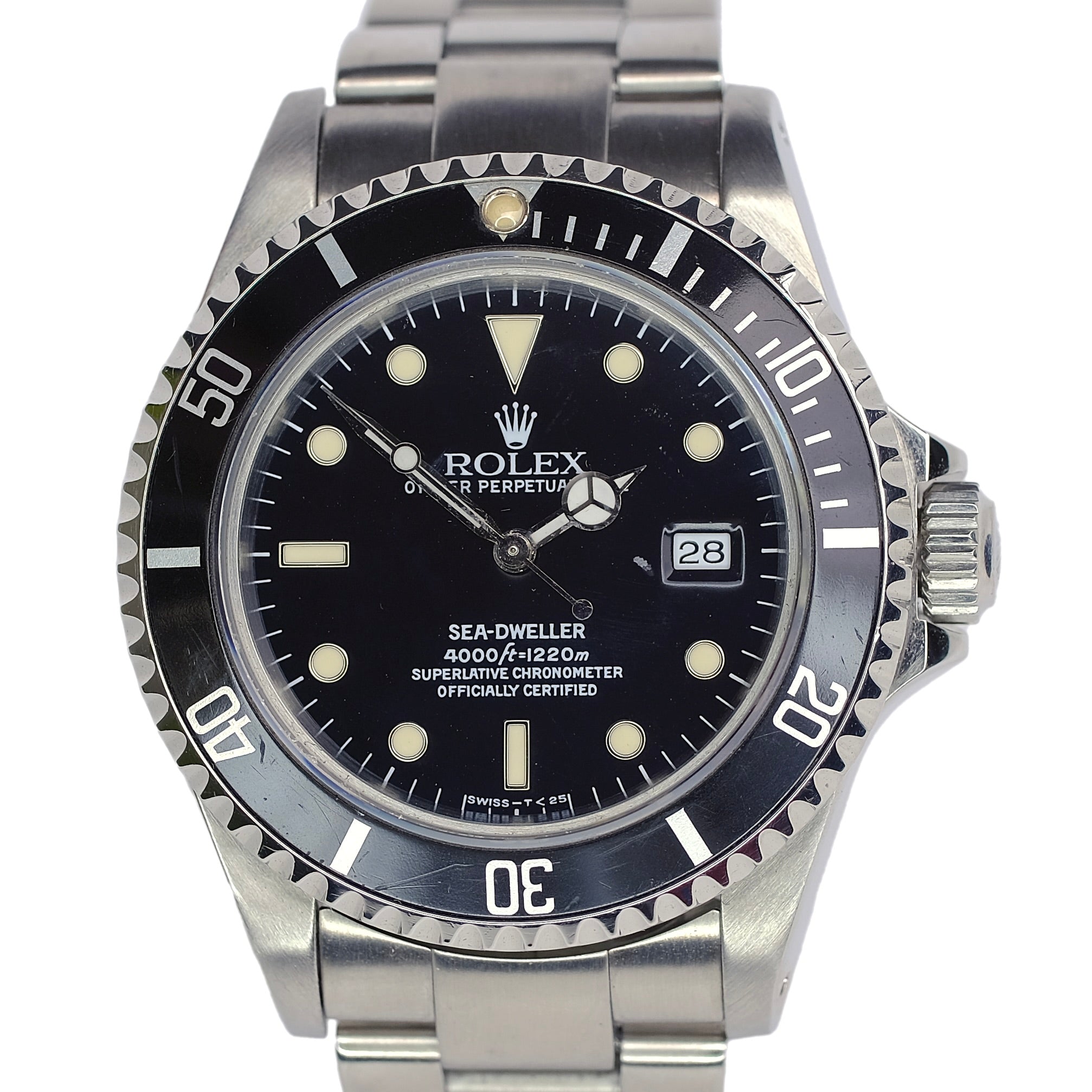 Rolex Sea-Dweller Black Dial Oyster Band SEL YR-1990 16600 - Luxuriant Concierge