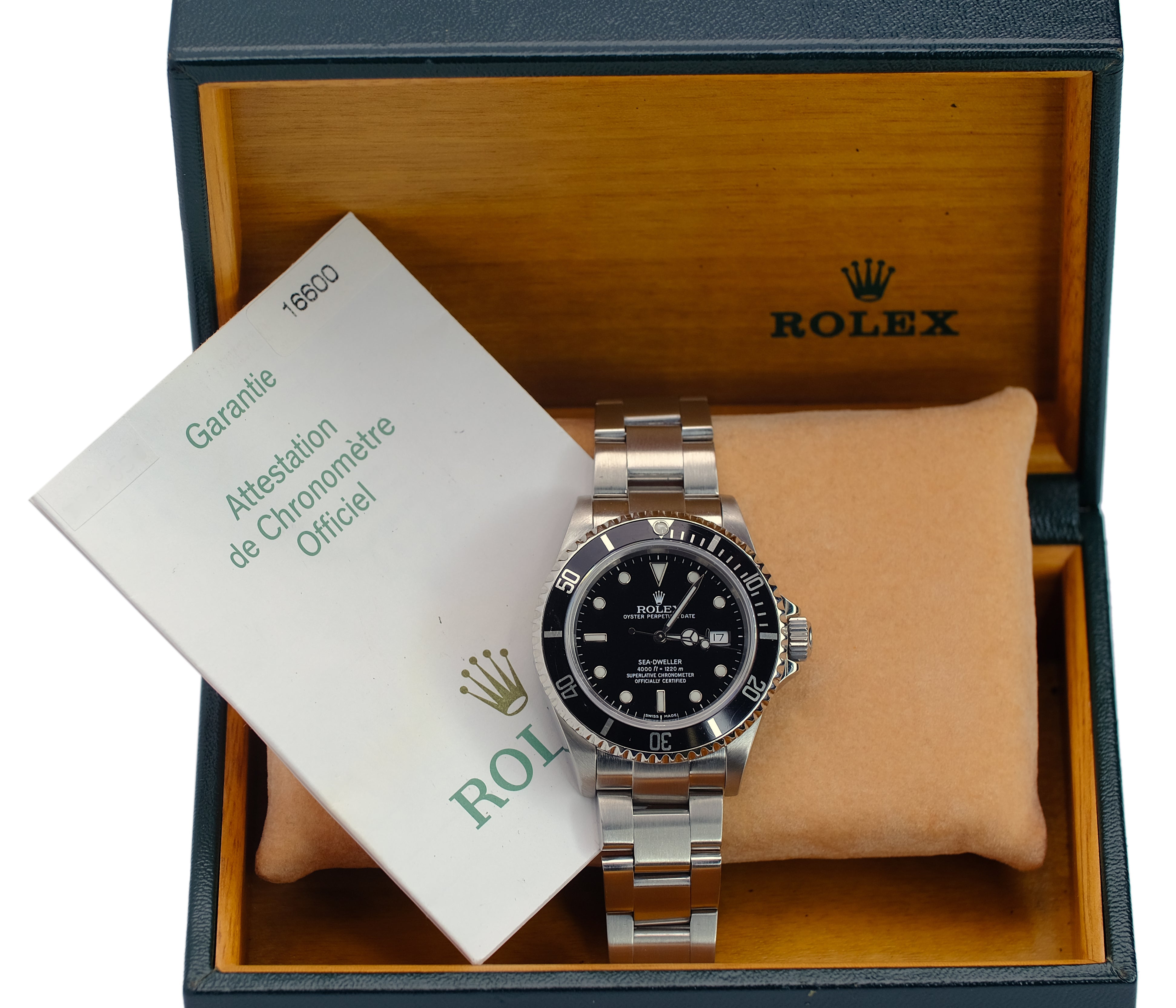 Rolex Sea-Dweller Black Dial Oyster Band SEL YR-2007 16600T BOX & PAPER - Luxuriant Concierge