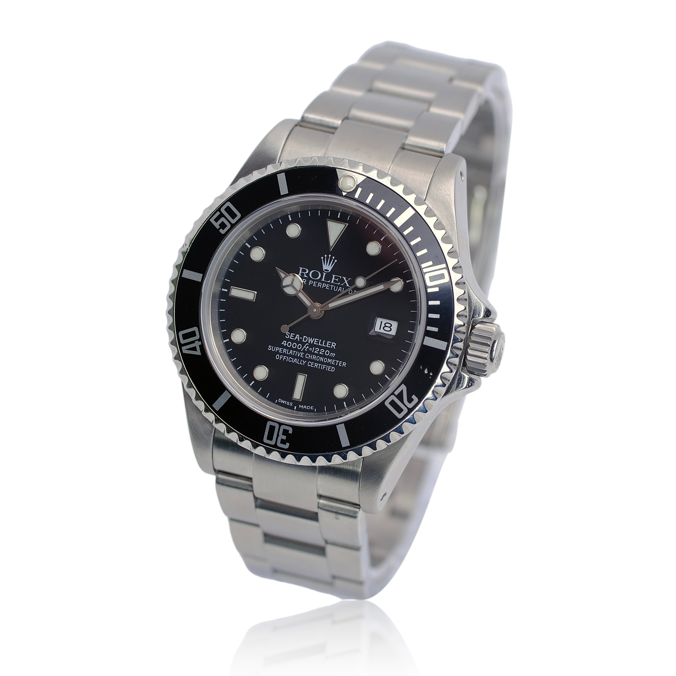 Rolex Sea-Dweller Black Dial Oyster Band SEL YR-2000 16600 - Luxuriant Concierge