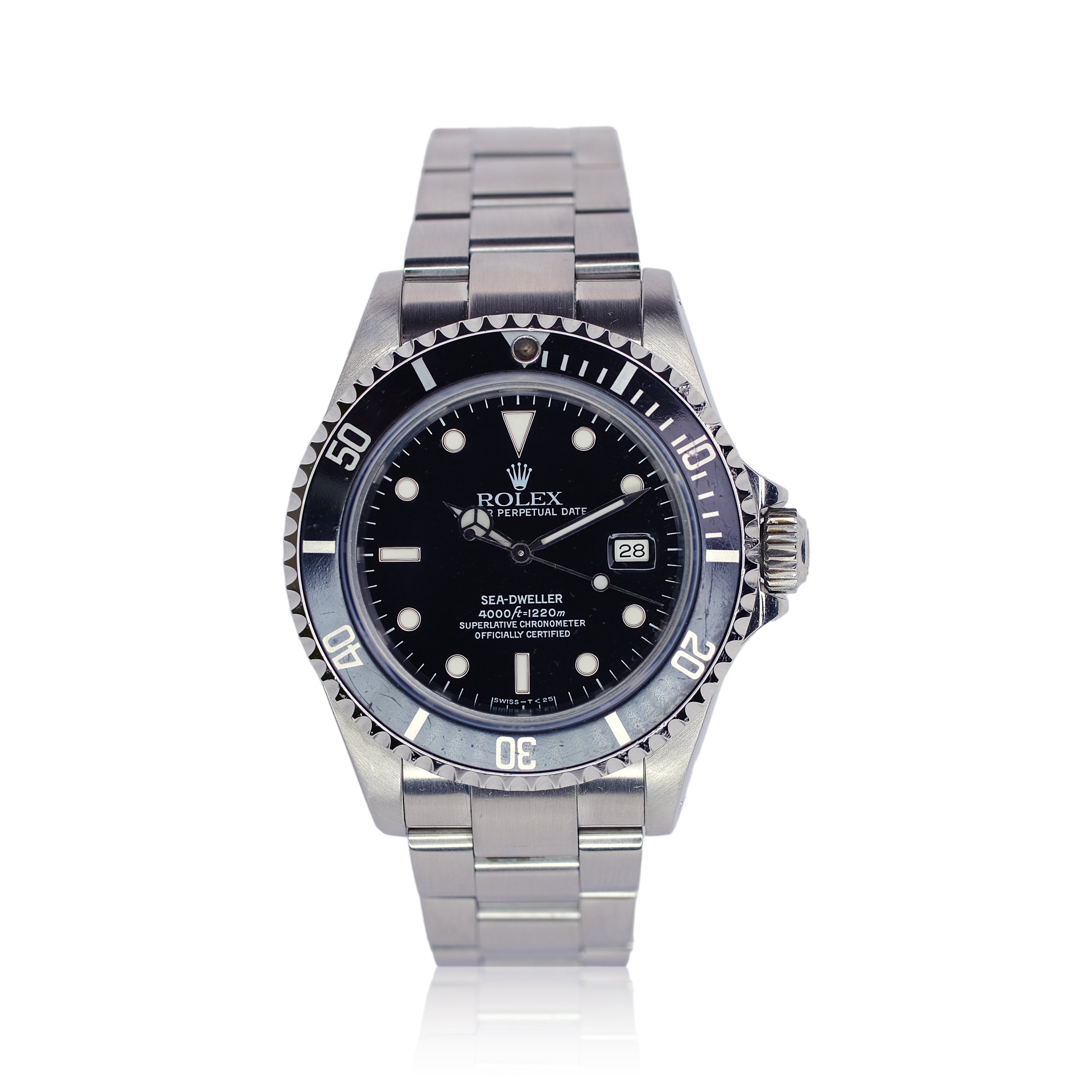 Rolex Sea-Dweller Black Dial Oyster Band SEL YR-1994 16600 - Luxuriant Concierge