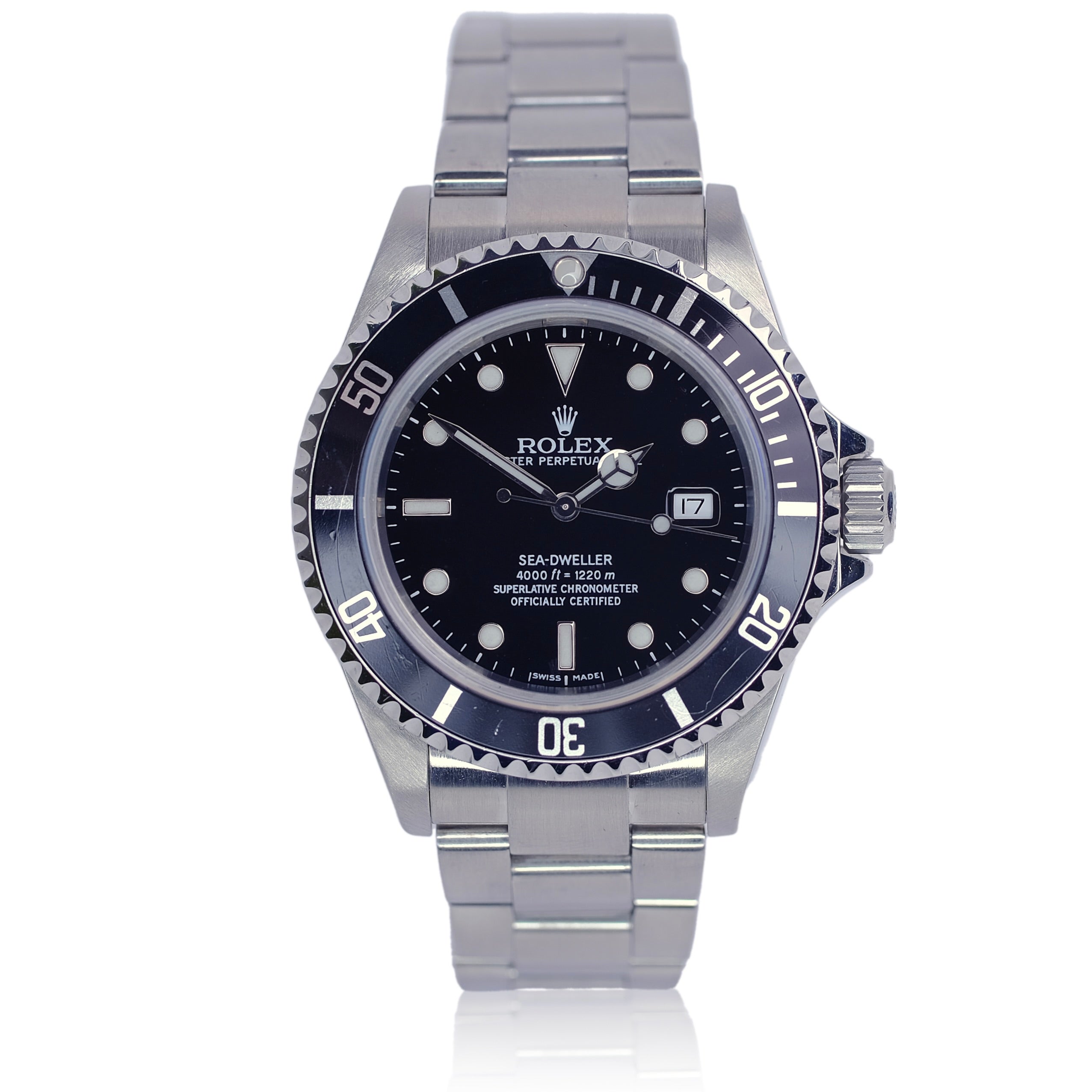 Rolex Sea-Dweller Black Dial Oyster Band SEL YR-2007 16600T BOX & PAPER - Luxuriant Concierge