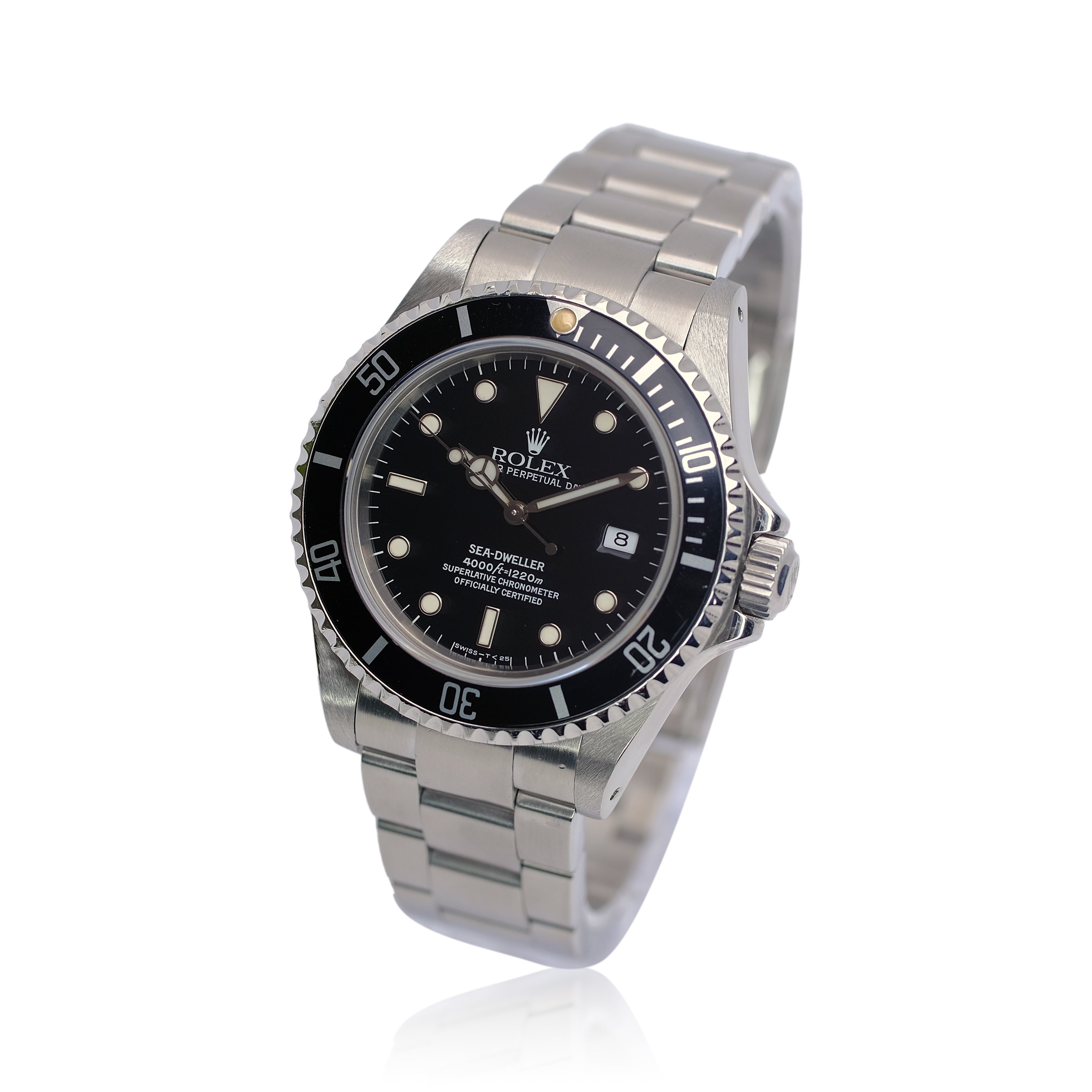 Rolex Sea-Dweller Black Dial Oyster Band SEL YR-1994 16600 - Luxuriant Concierge