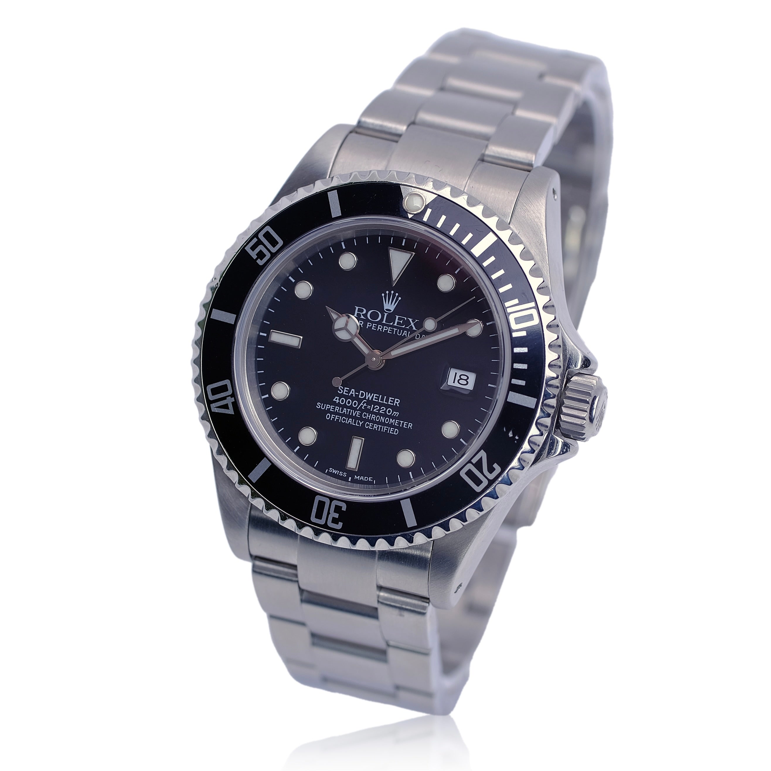 Rolex Sea-Dweller Black Dial Oyster Band SEL YR-2000 16600 - Luxuriant Concierge