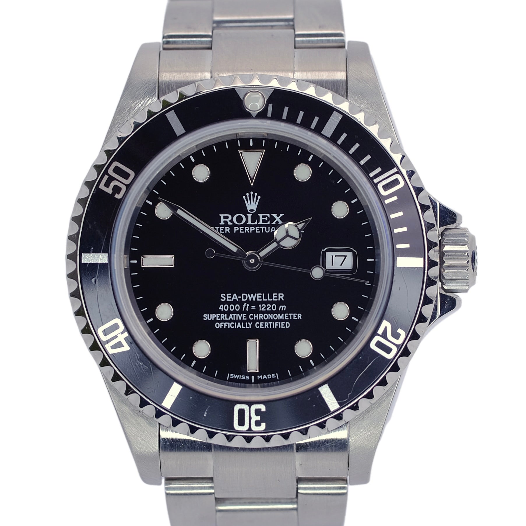 Rolex Sea-Dweller Black Dial Oyster Band SEL YR-2007 16600T BOX & PAPER - Luxuriant Concierge